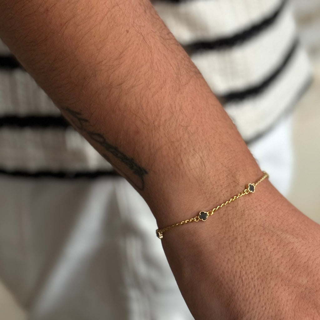 MINIMAL KLÖVER GOURMET ARMBAND | 925 SILVER