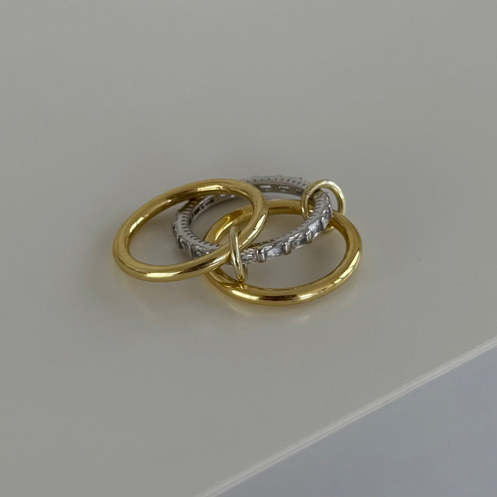 AMOUR BAGUETTE RING | 925 SILVER