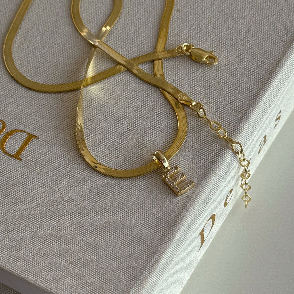 ORMKRANG MED ZIRKONIA BOKSTAVSKRÄM | 925 SILVER