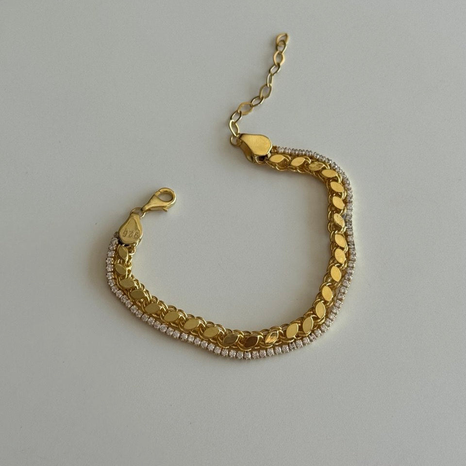 BARLEY X ICED OUT-ARMBAND | 925 SILVER