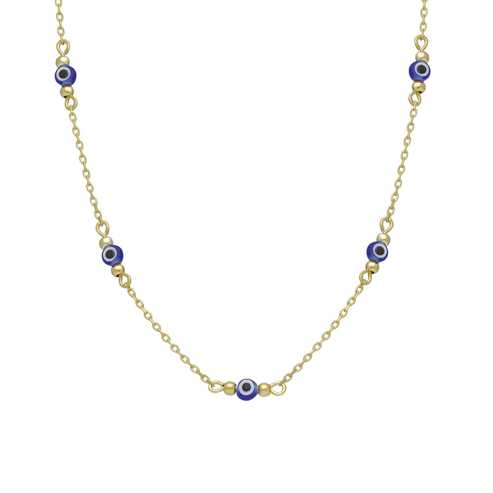 MULTI NAZAR HALSBAND II - 925 SILVER