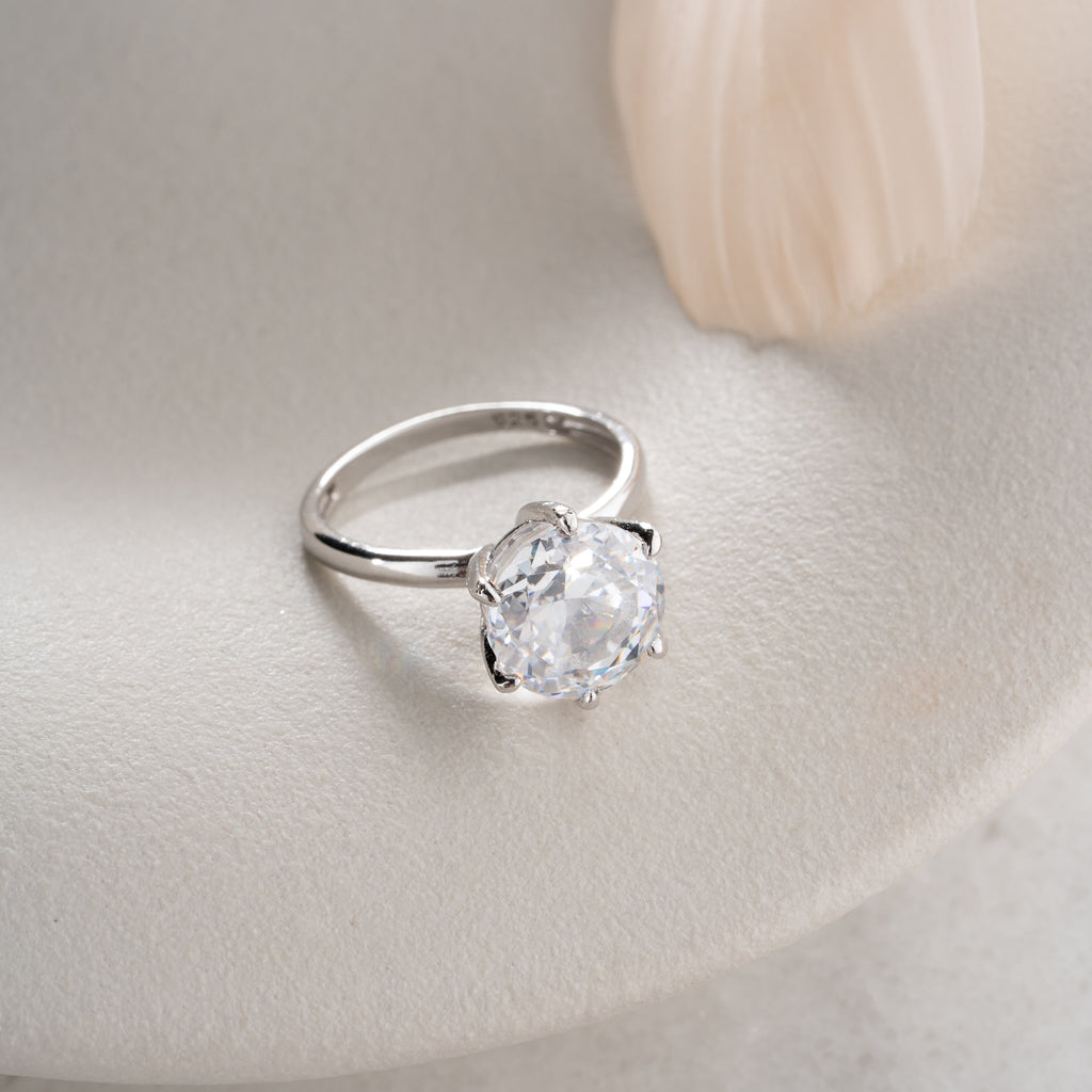OVALIA SILVER RING | 925 SILVER