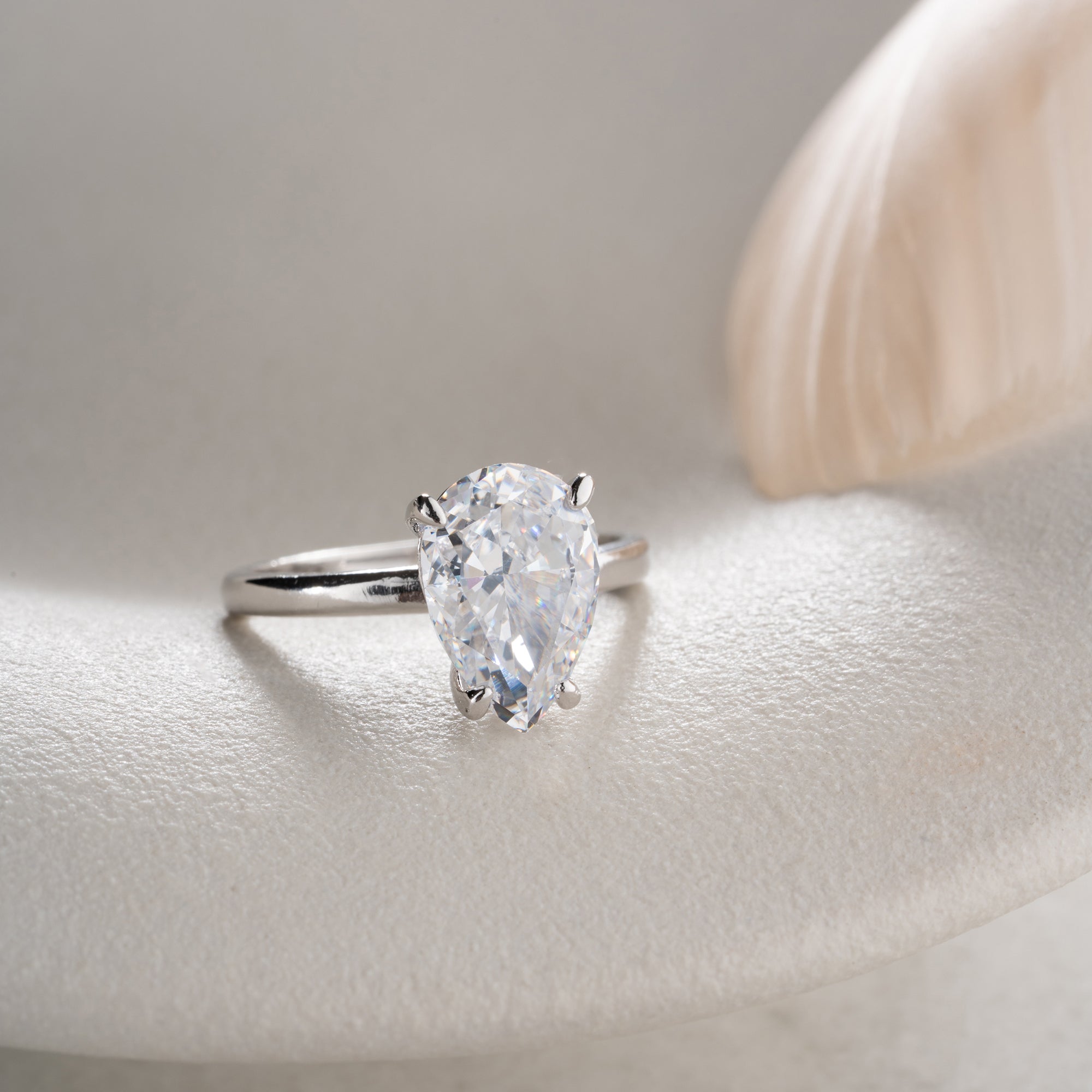 DROPPSTENSRING | 925 SILVER