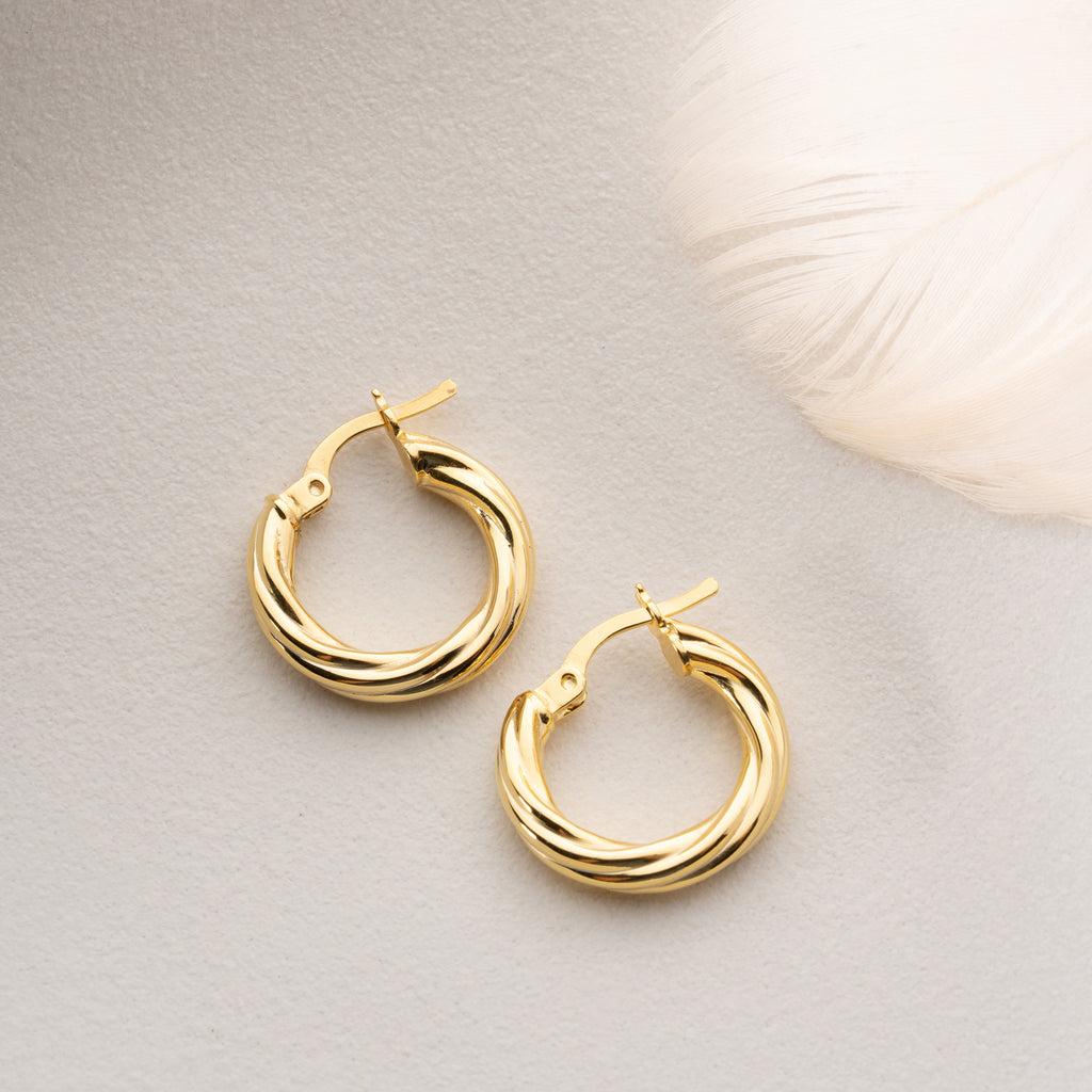 ENKLA TWIST ÖRHÄNGEN | 925 SILVER