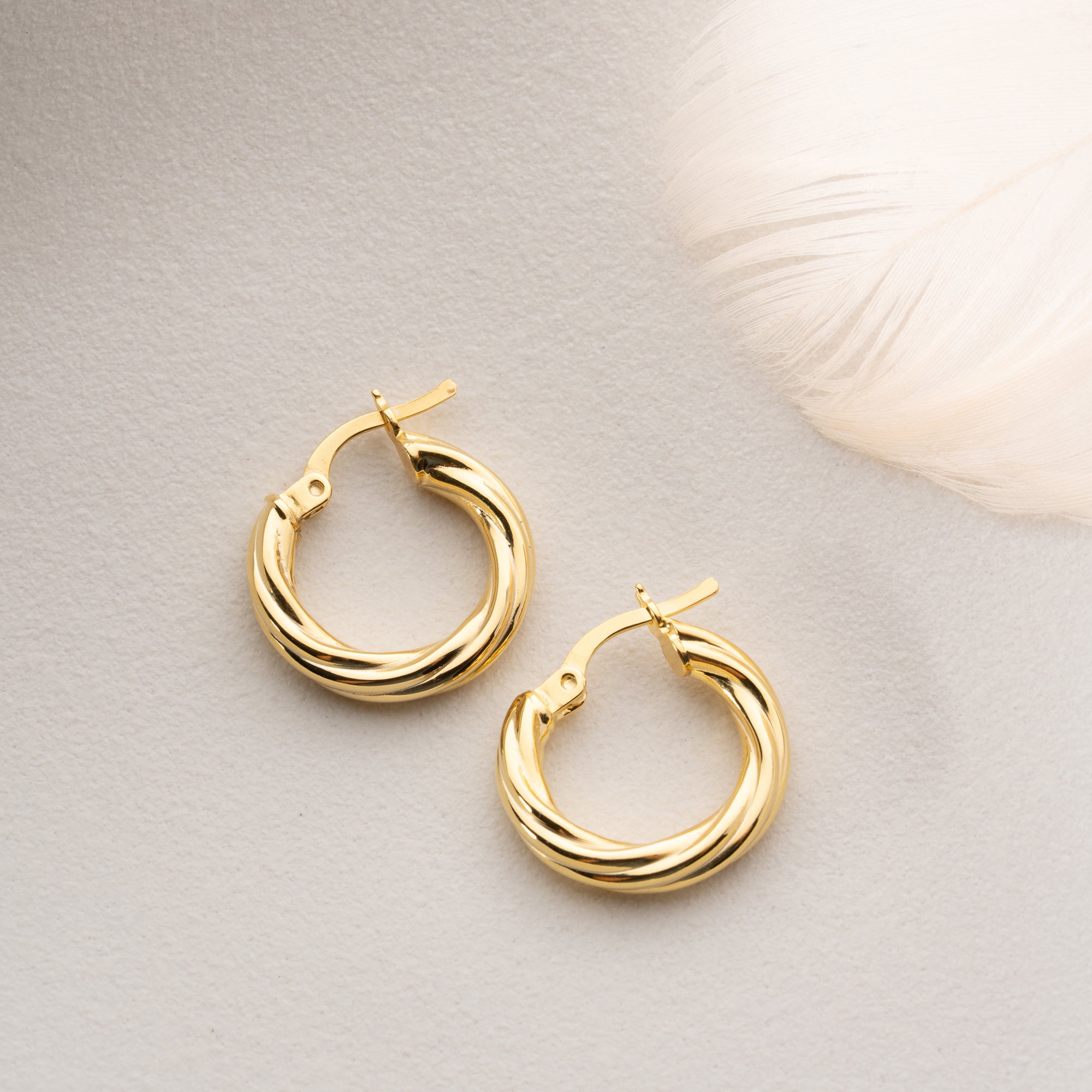 ENKLA TWIST ÖRHÄNGEN | 925 SILVER