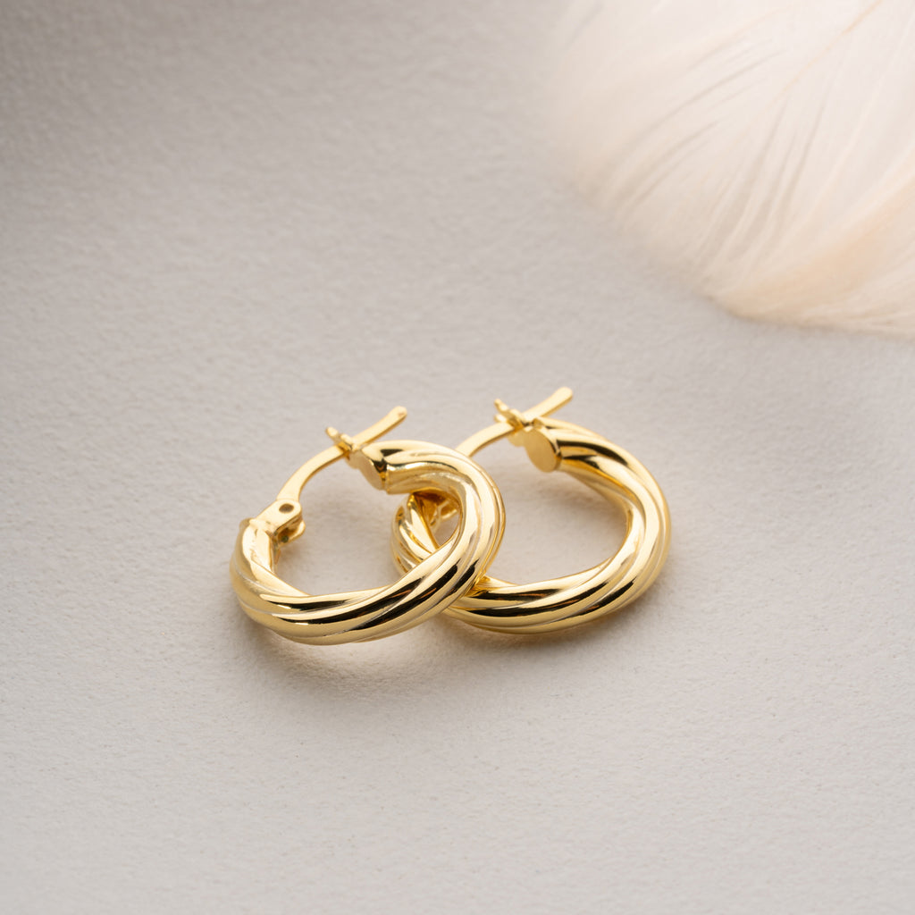 ENKLA TWIST ÖRHÄNGEN | 925 SILVER