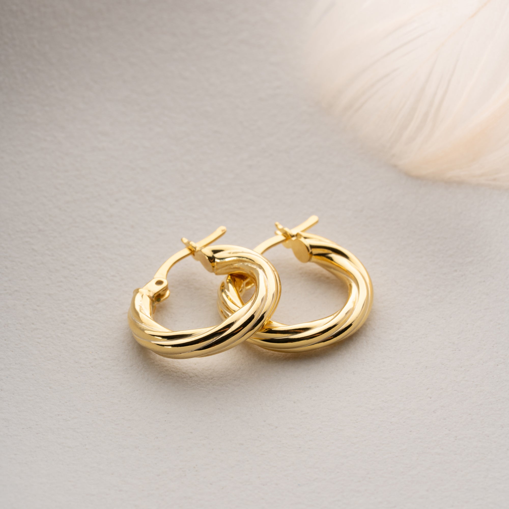 ENKLA TWIST ÖRHÄNGEN | 925 SILVER