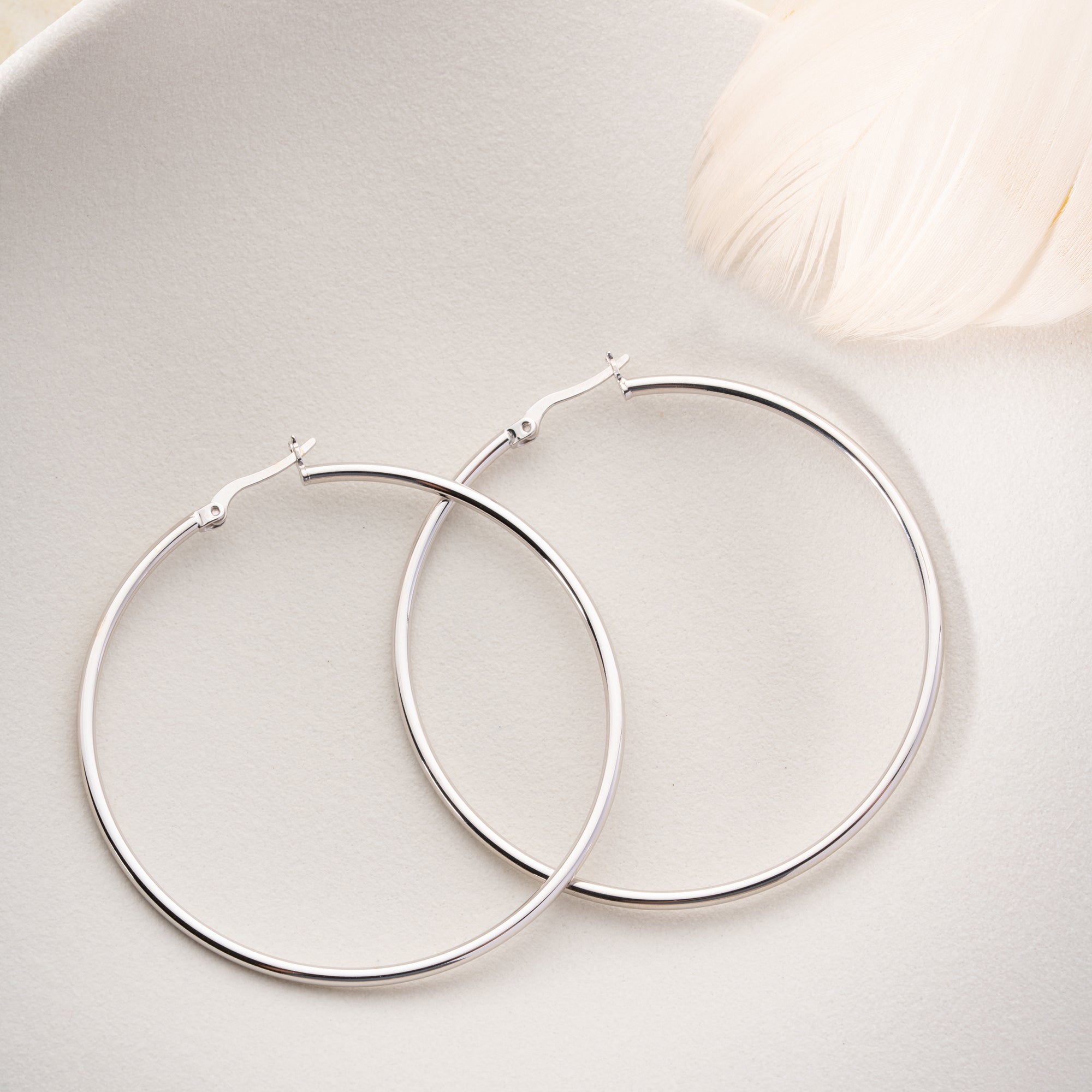 STORA CREOLÖRHÄNGEN | 925 SILVER