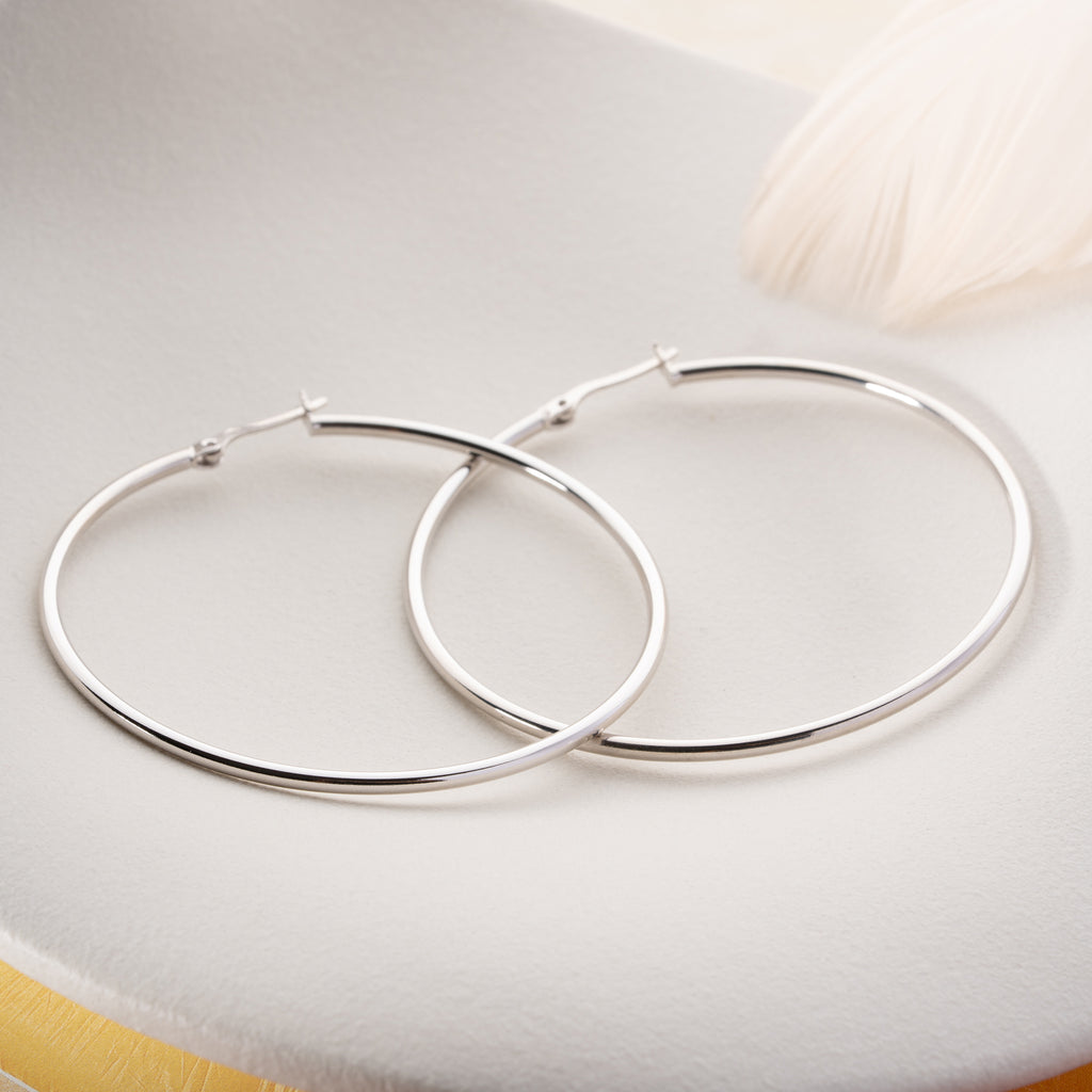 STORA CREOLÖRHÄNGEN | 925 SILVER