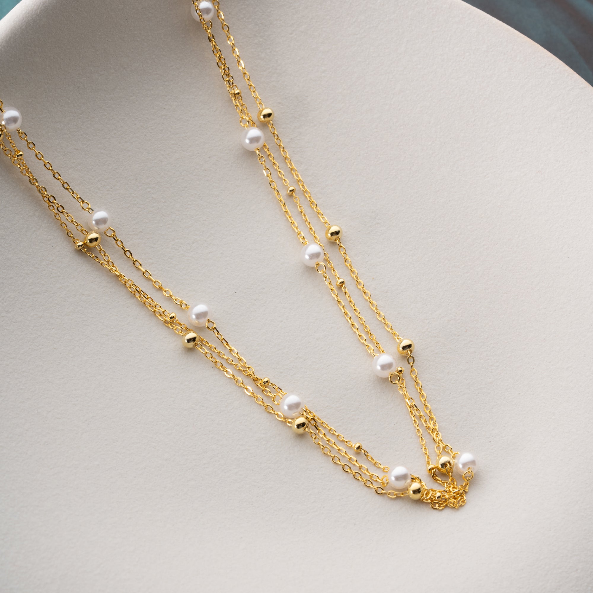 FINT PÄRLHALSBAND | 925 SILVER