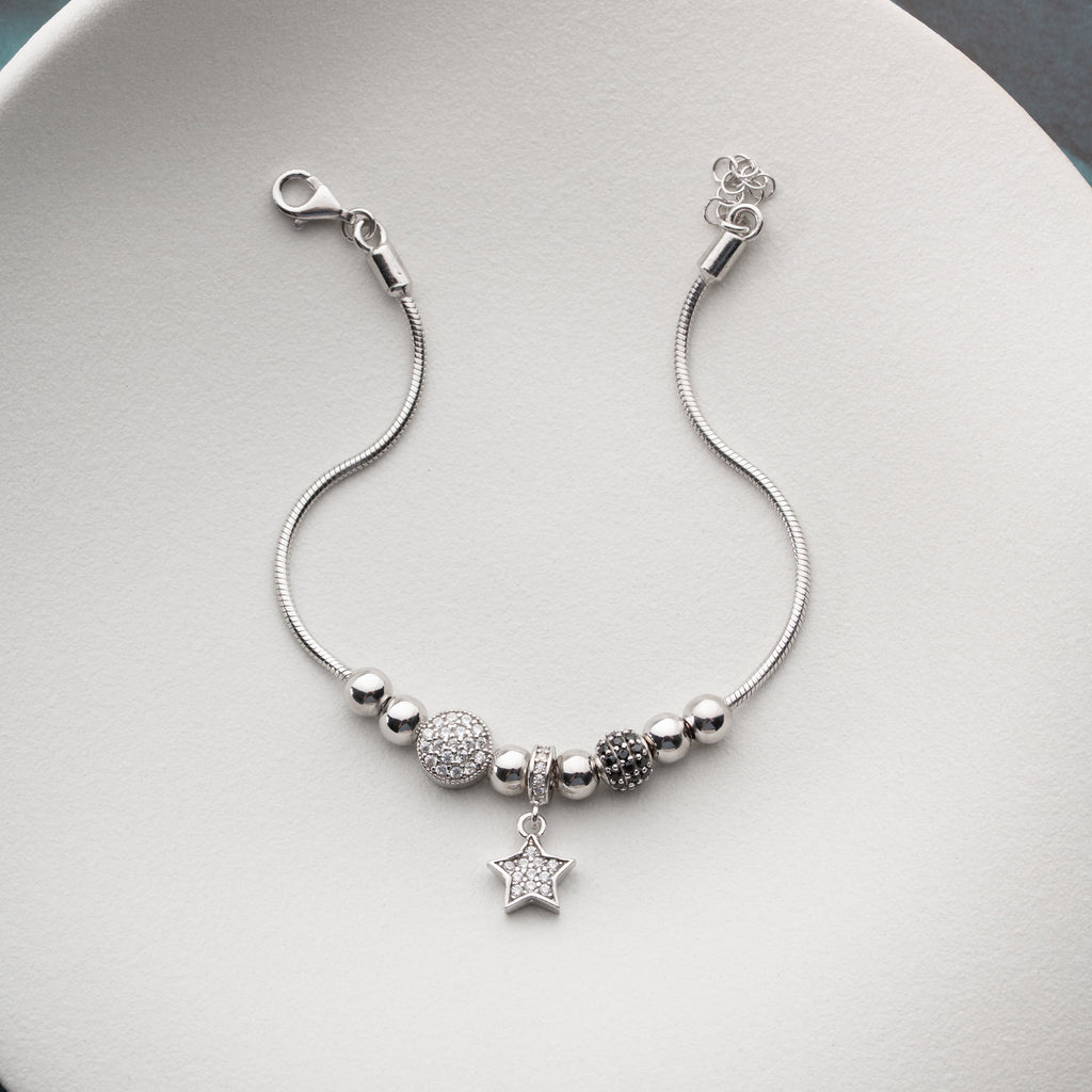 STJÄRNCHARMARMBAND | 925 SILVER