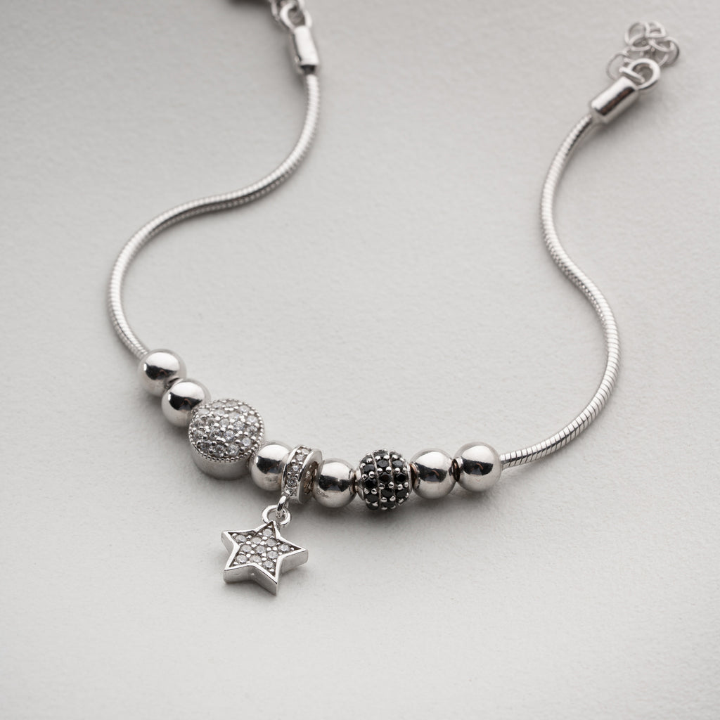 STJÄRNCHARMARMBAND | 925 SILVER
