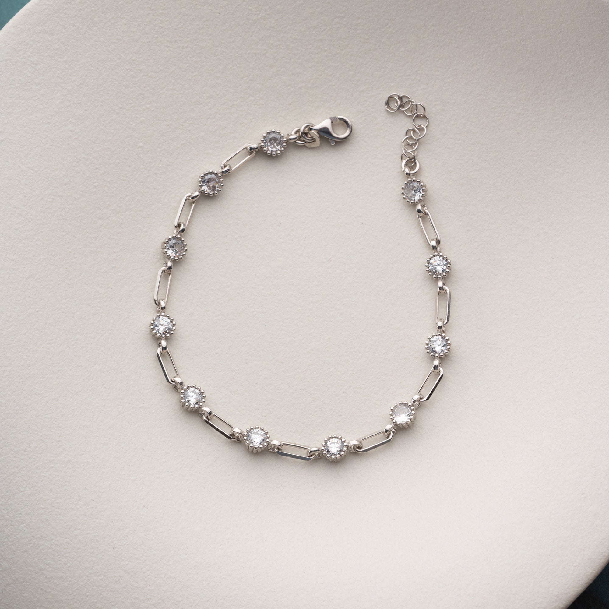 ARMBAND MED MINI ZIRKONER | 925 SILVER