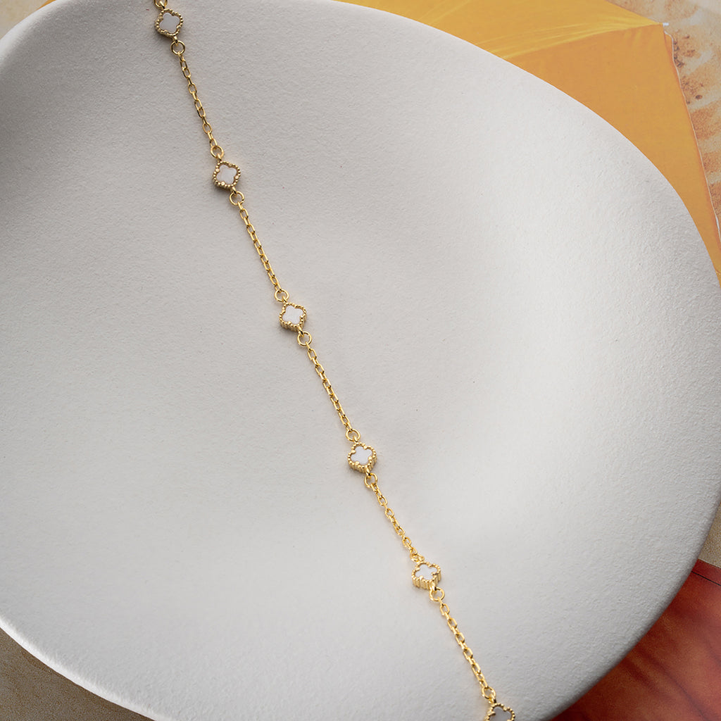 FIRA VIT ANKELBAND | 925 SILVER