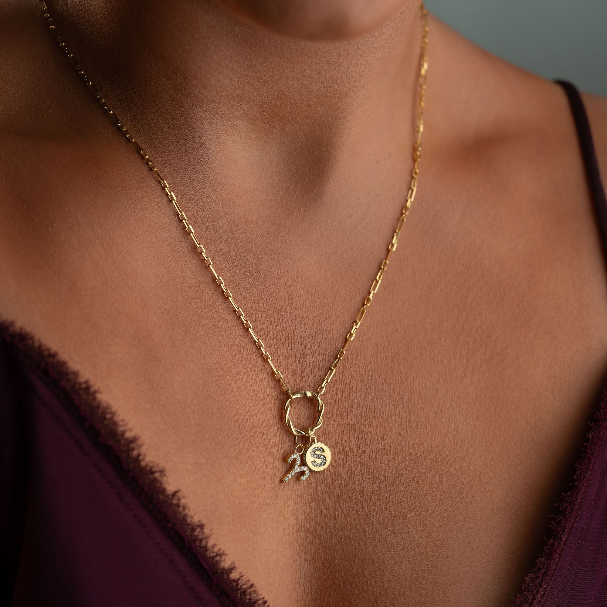 ZODIAC & INITIAL HALSBAND | 925 SILVER