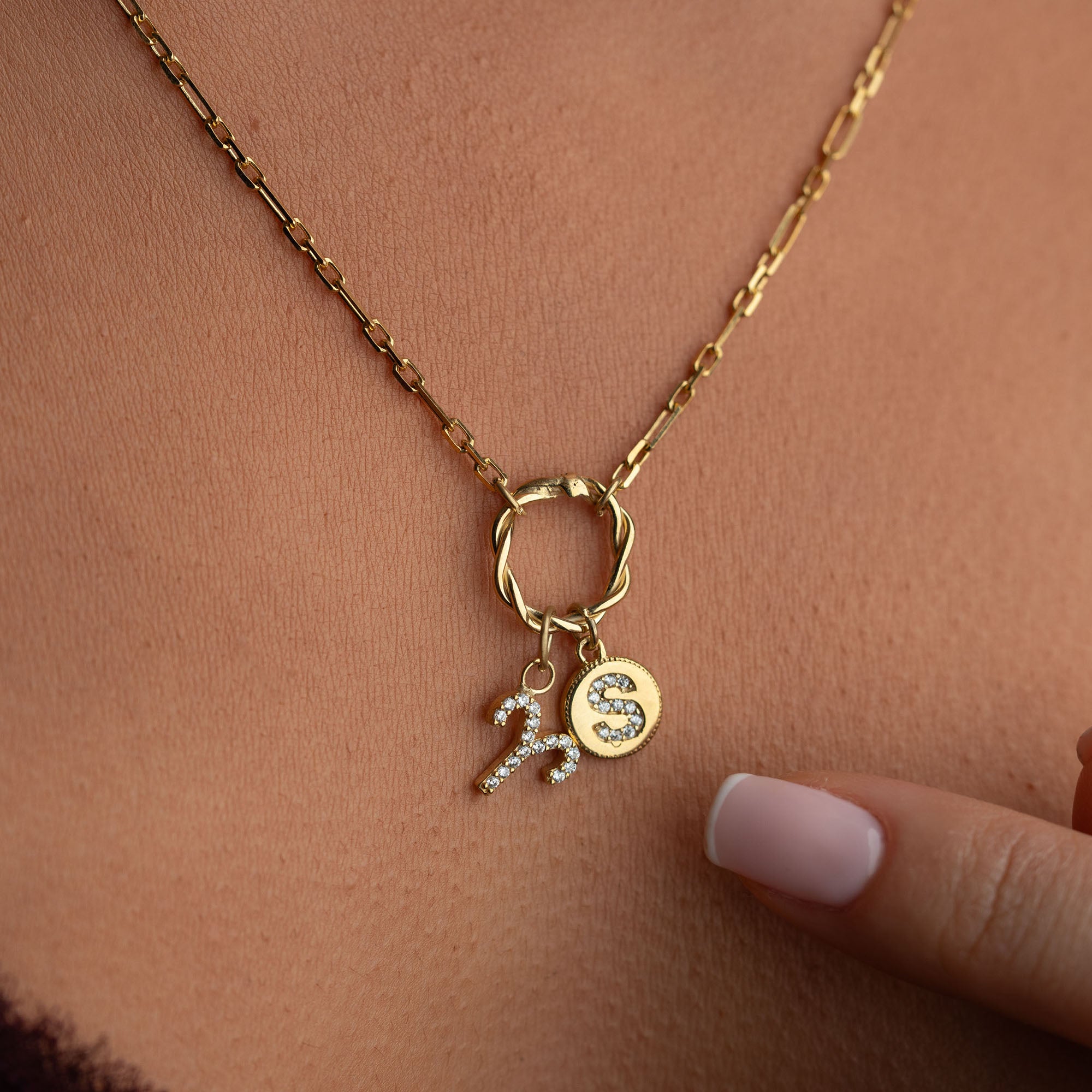 ZODIAC & INITIAL HALSBAND | 925 SILVER