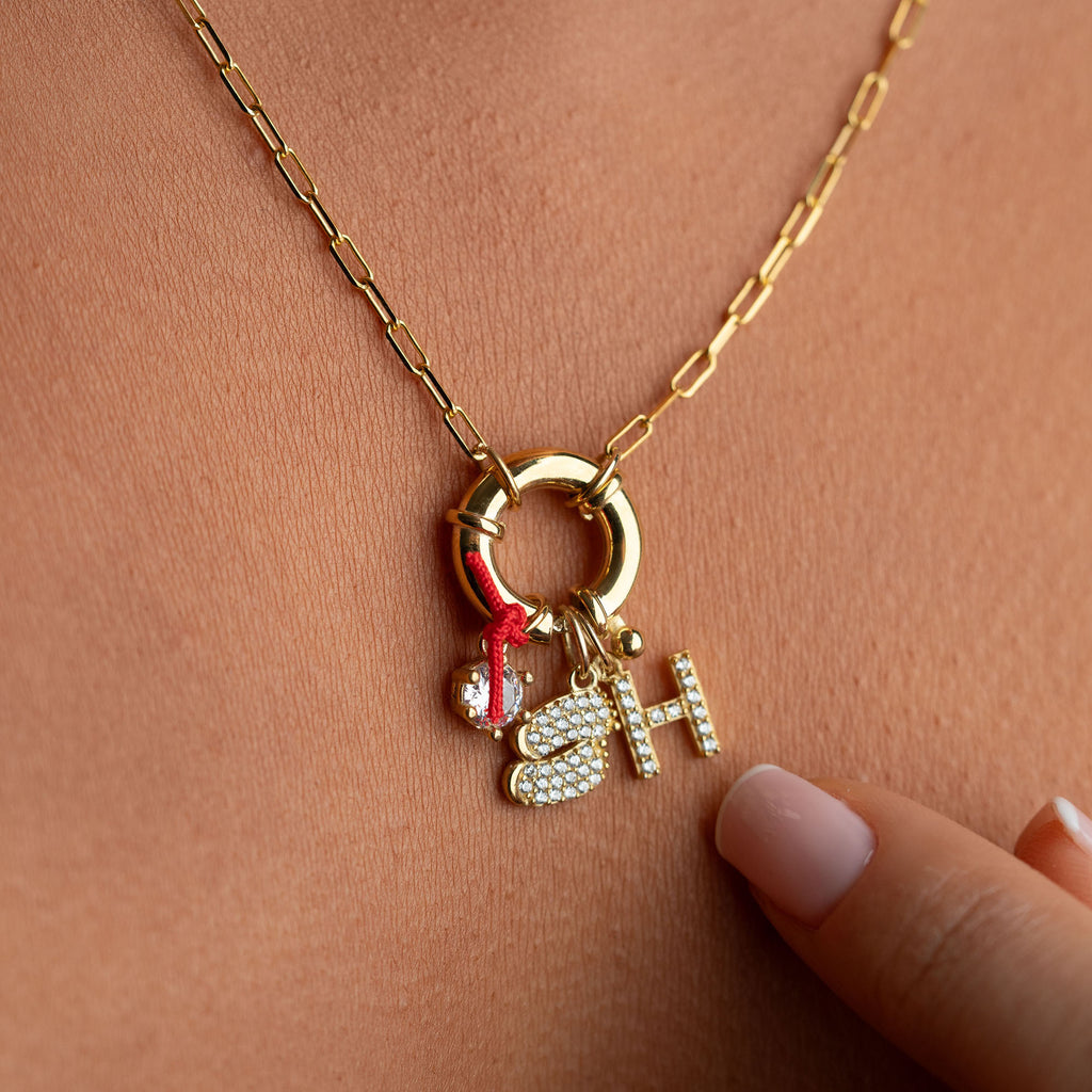 AMALIA INITIAL HALSBAND | 925 SILVER