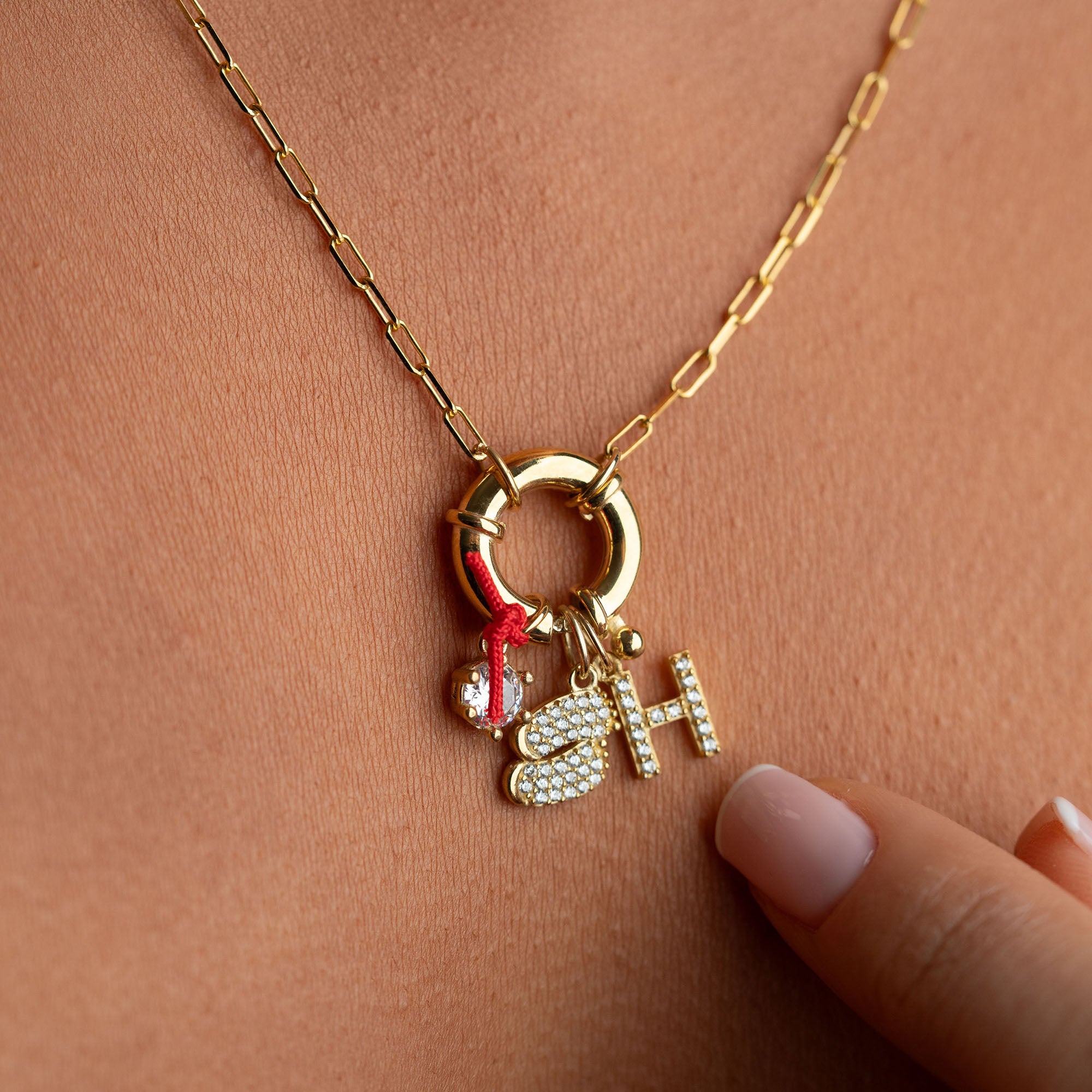 AMALIA INITIAL HALSBAND | 925 SILVER