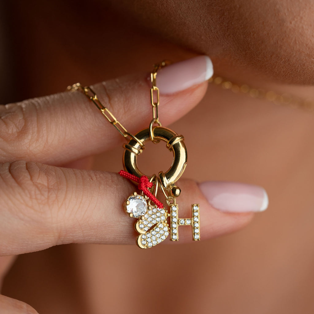 AMALIA INITIAL HALSBAND | 925 SILVER