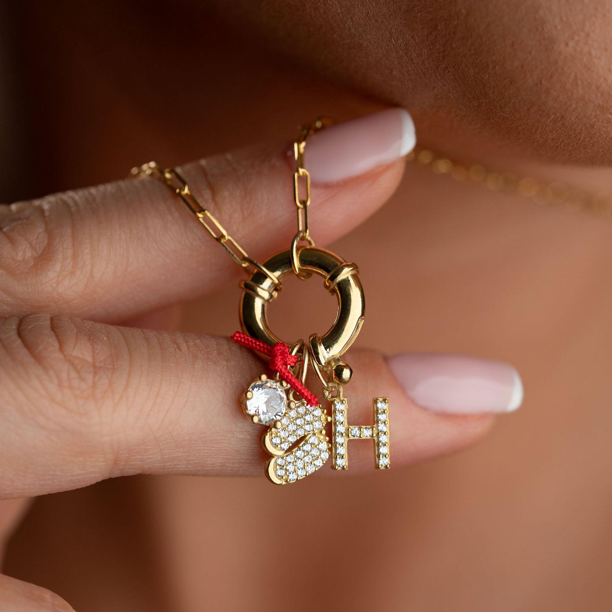 AMALIA INITIAL HALSBAND | 925 SILVER