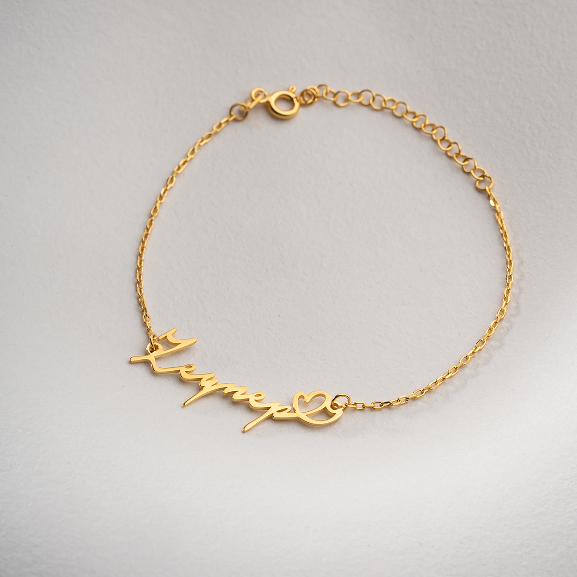 HJÄRTA NAMN ARMBAND | 925 SILVER