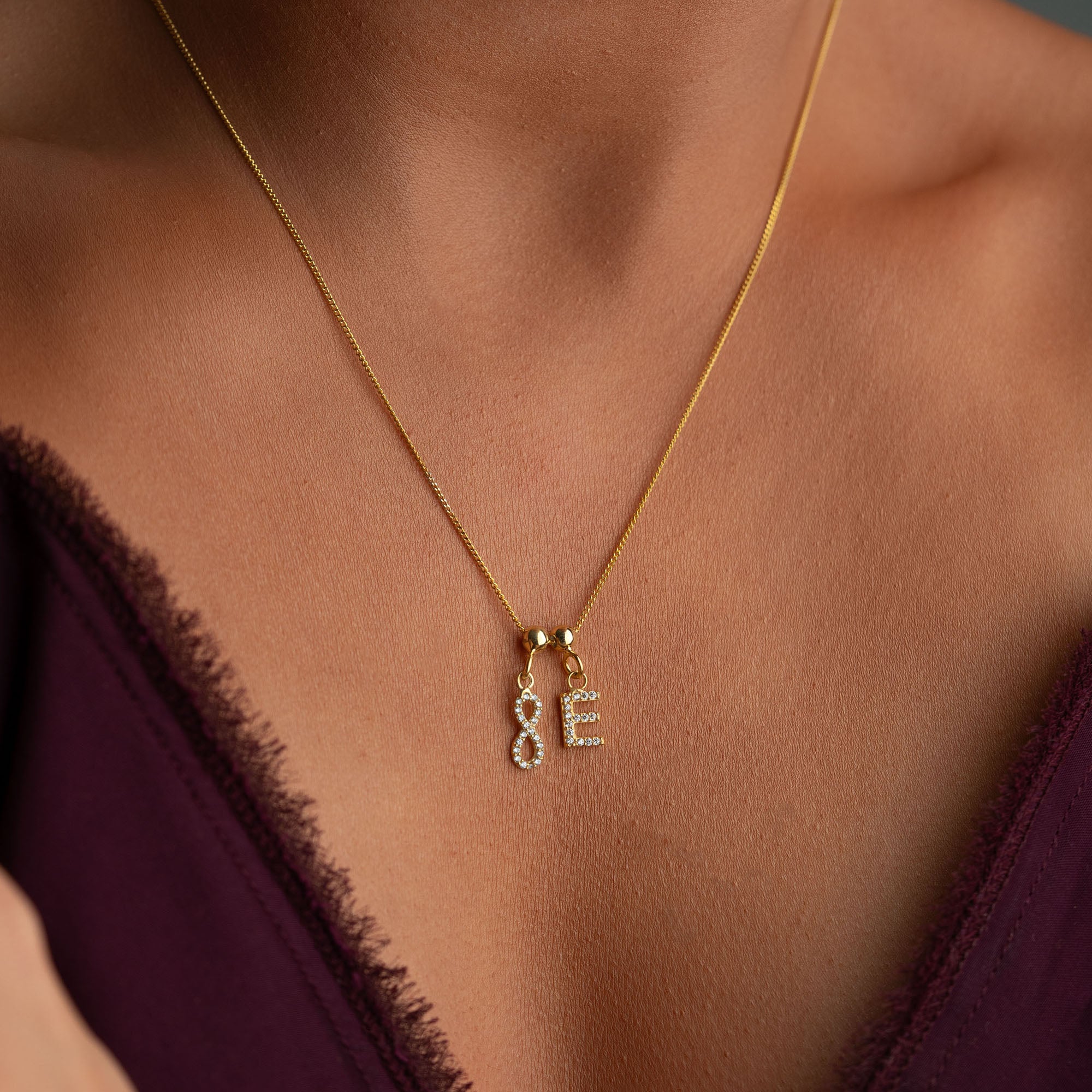 EVIGHET INITIAL HALSBAND | 925 SILVER