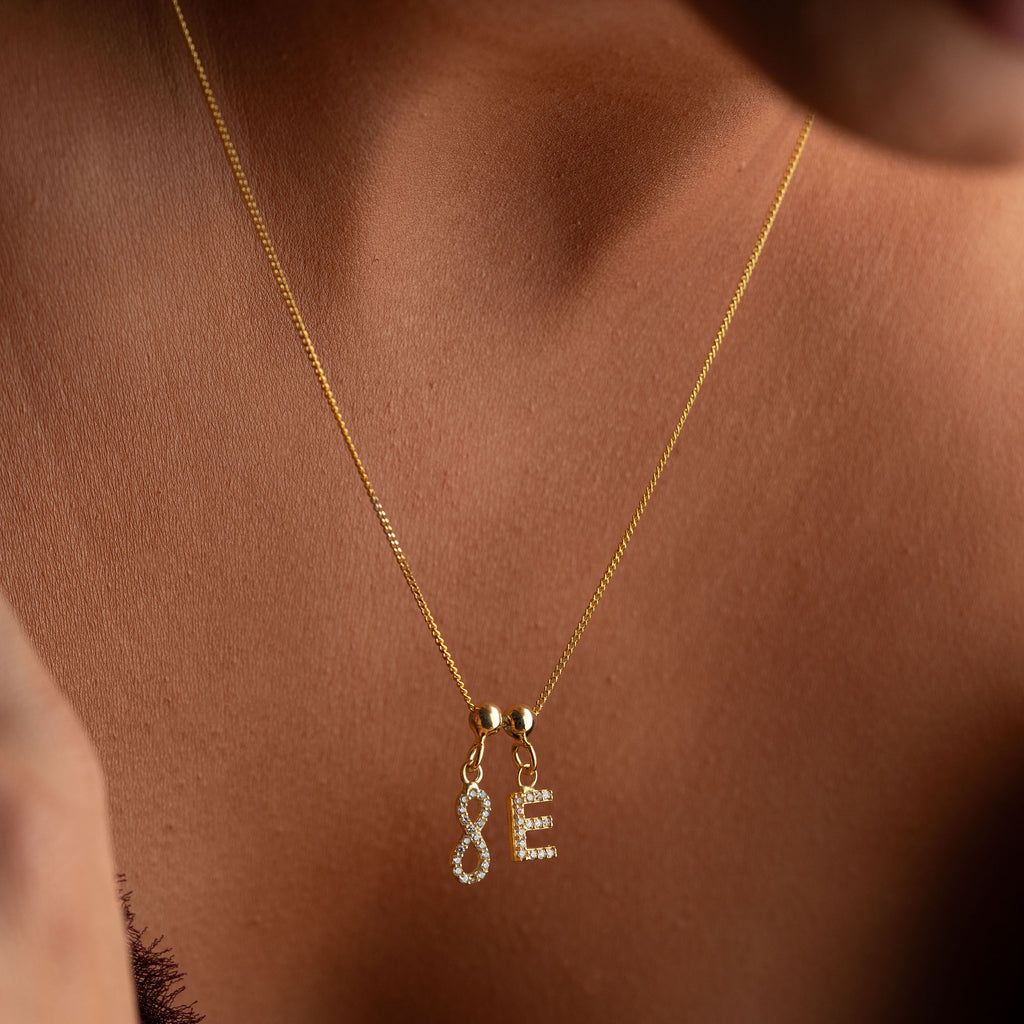 EVIGHET INITIAL HALSBAND | 925 SILVER