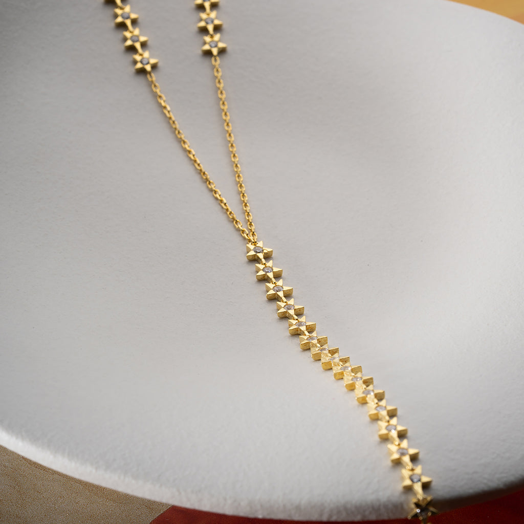 MOI STAR Y CHAIN| 925 SILVER 