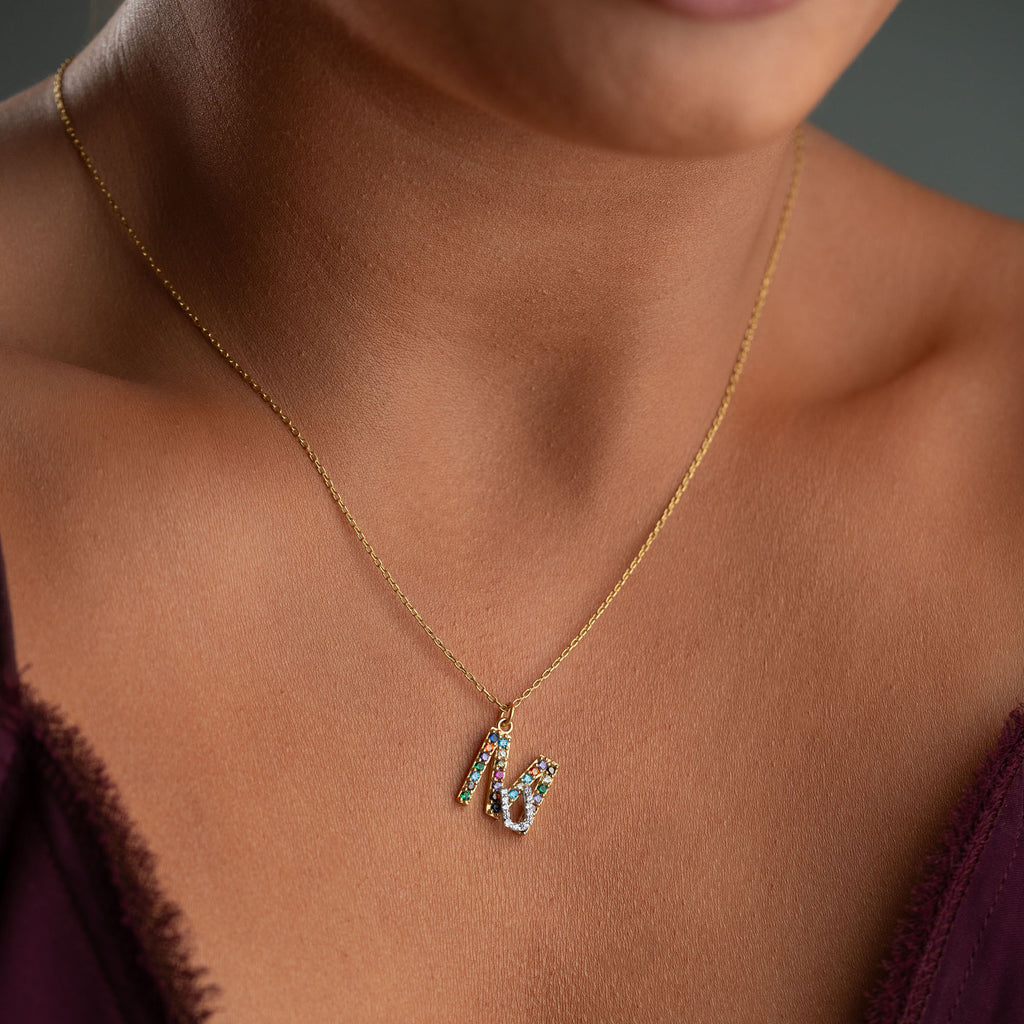 IRIS INITIAL HALSBAND | 925 SILVER