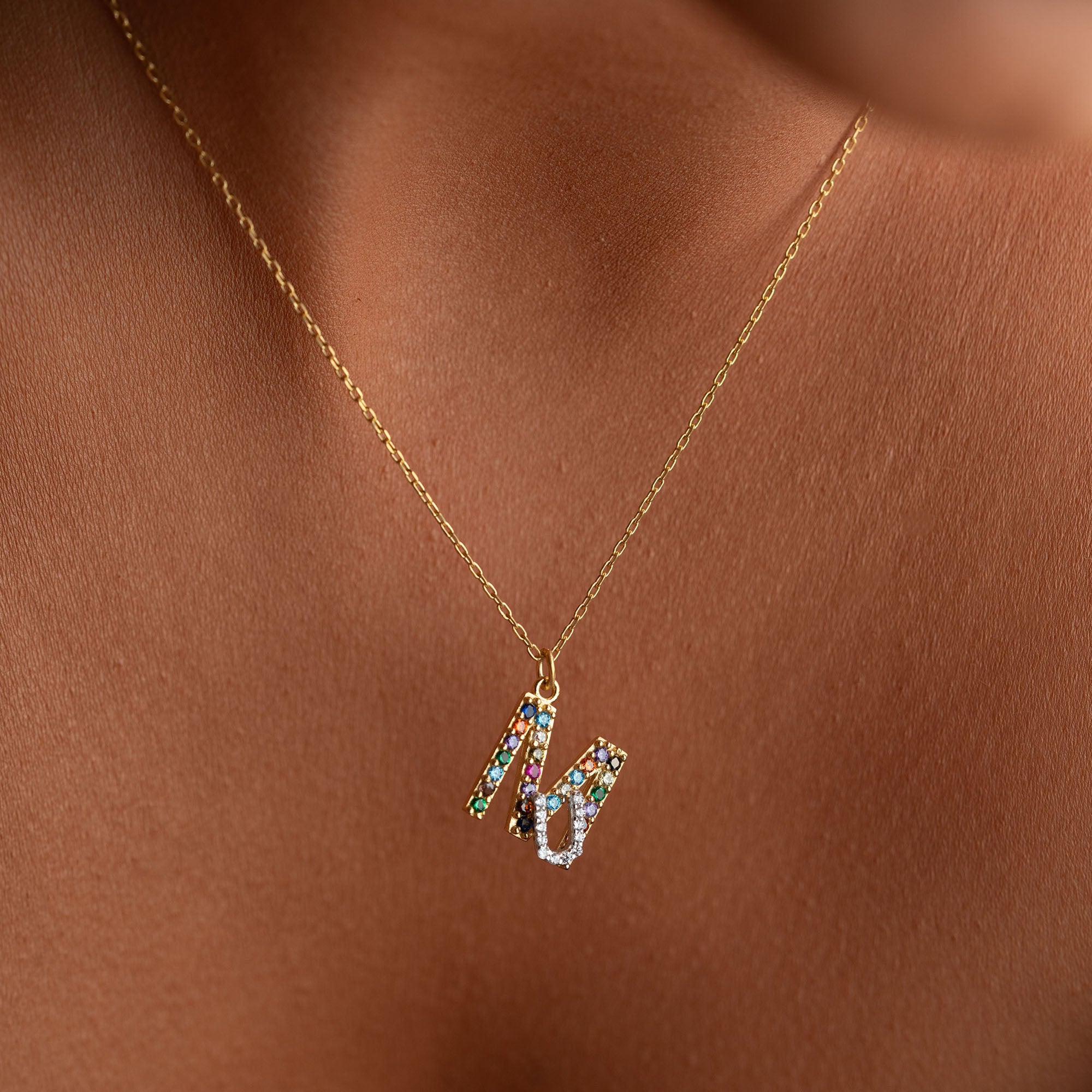 IRIS INITIAL HALSBAND | 925 SILVER