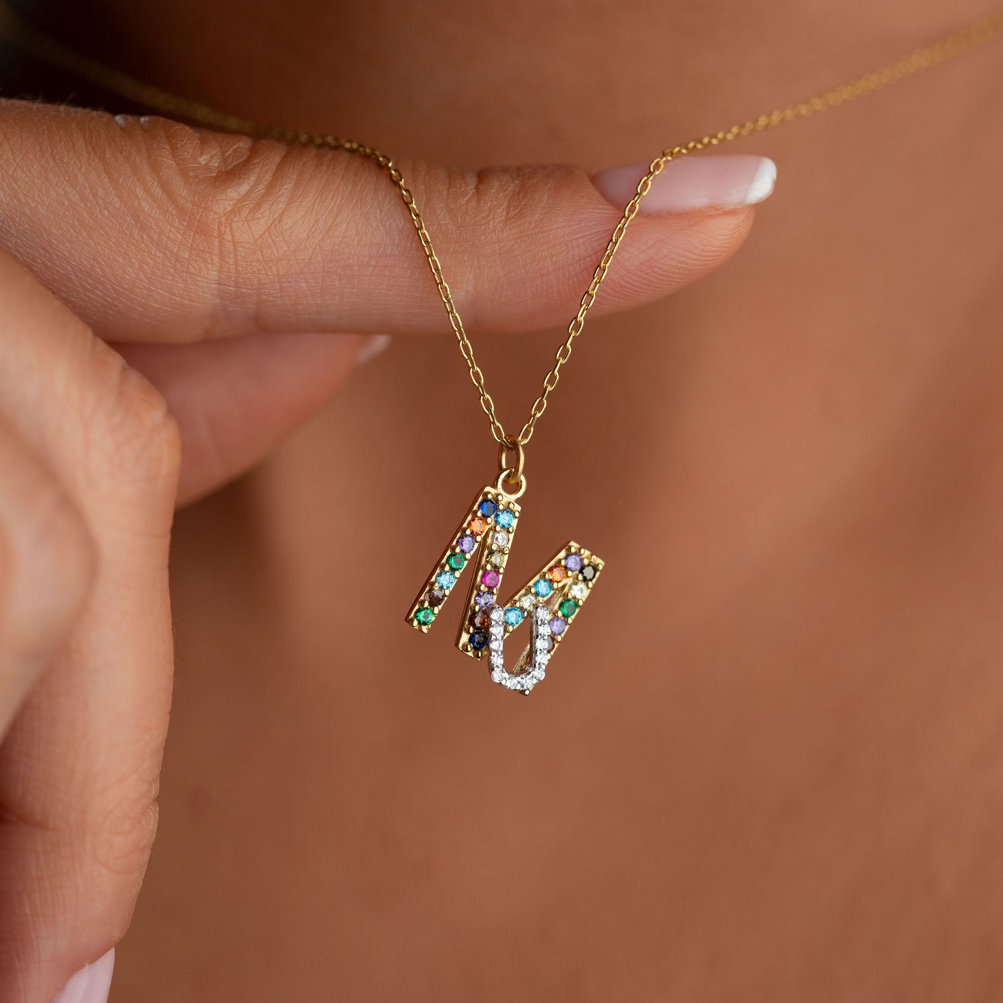 IRIS INITIAL HALSBAND | 925 SILVER