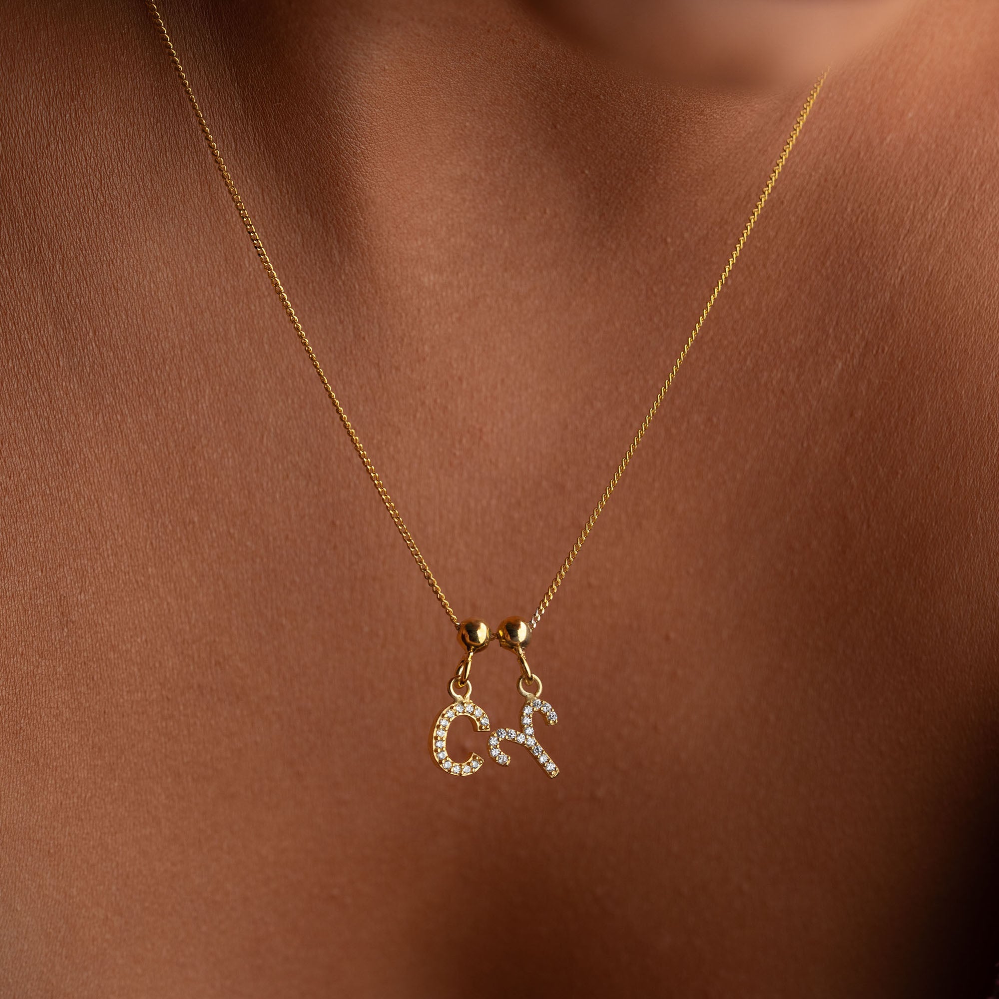 CELESTIAL BOKSTAVSHALSBAND | 925 SILVER