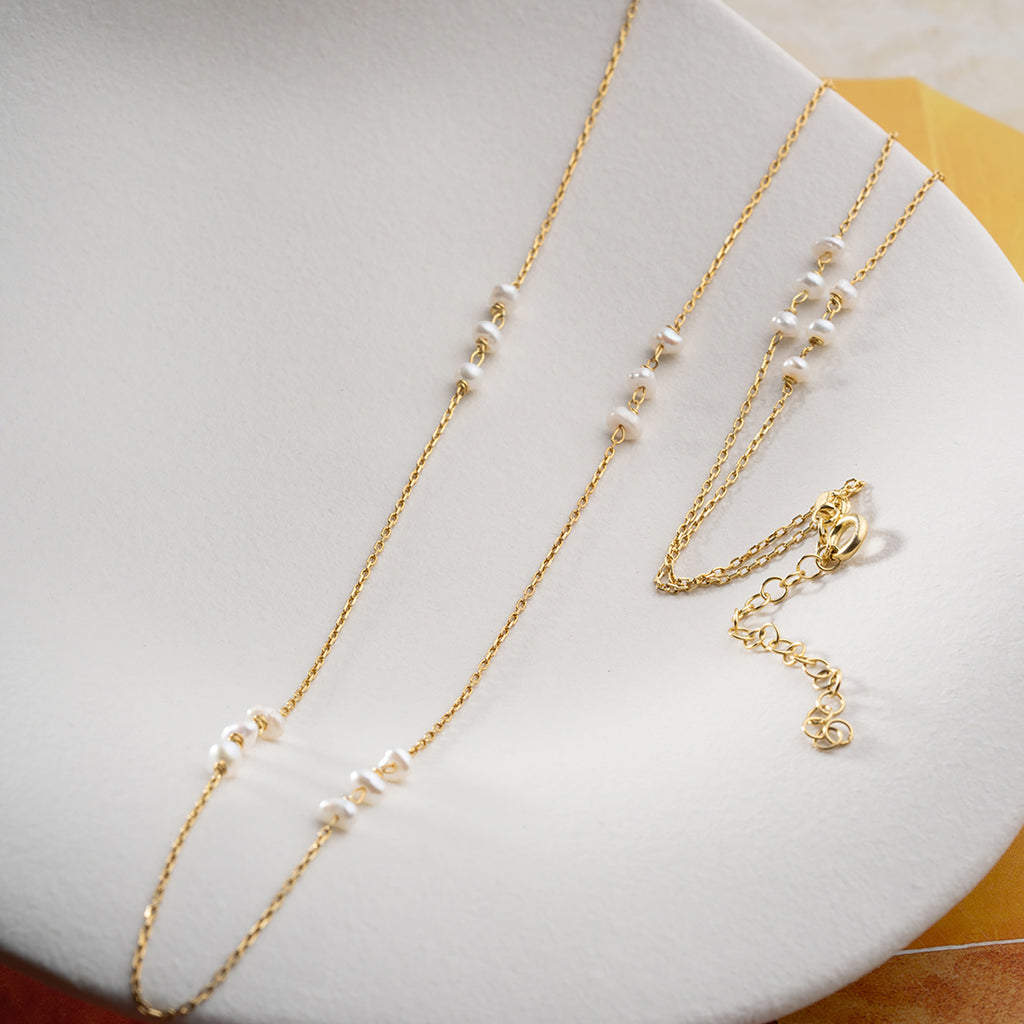 MOA PÄRLKEDJA | 925 SILVER