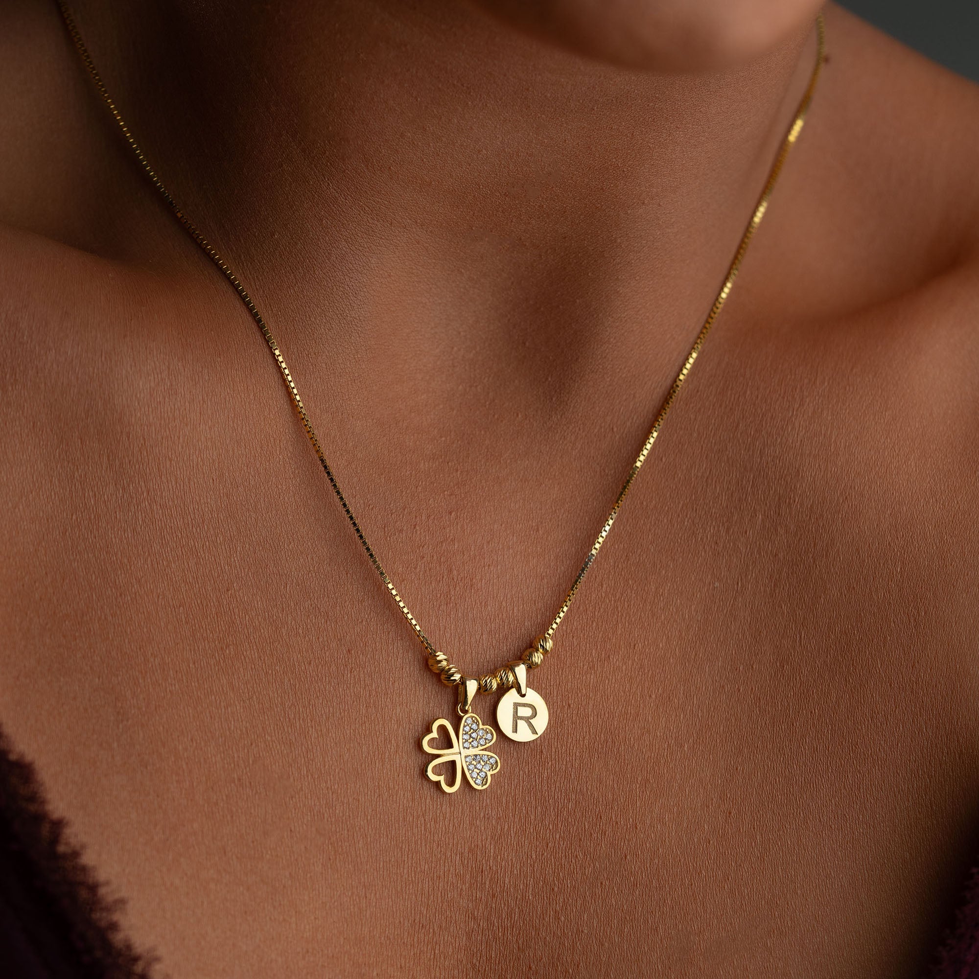 LUCKY INITIAL HALSBAND | 925 SILVER
