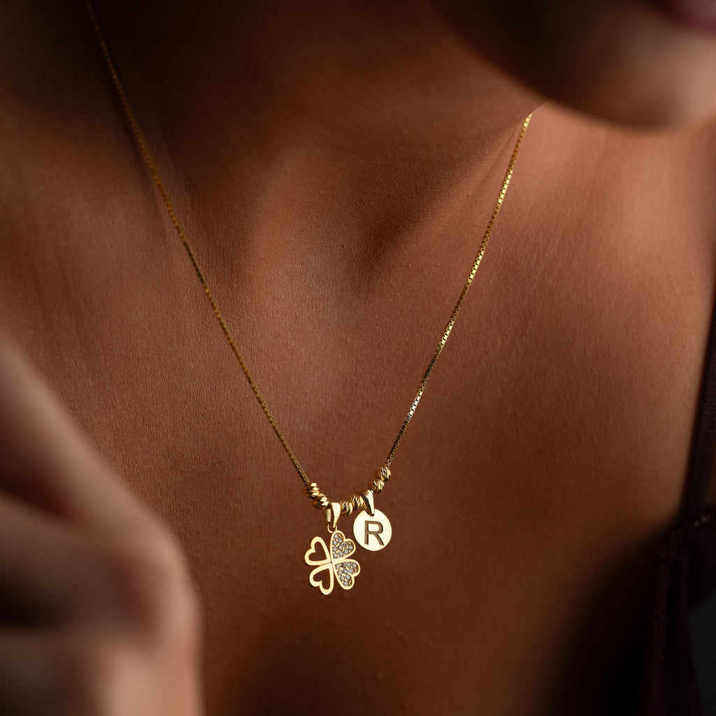 LUCKY INITIAL HALSBAND | 925 SILVER