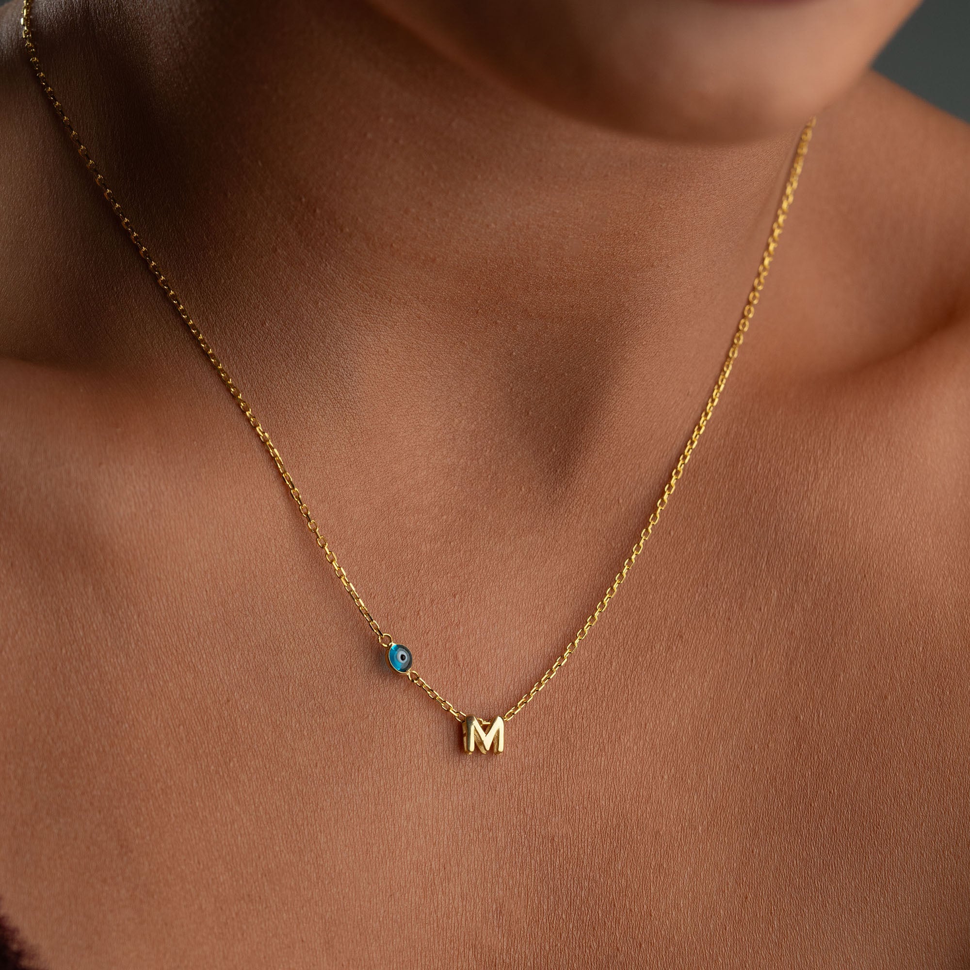 PETITE NAZAR INITIAL HALSBAND | 925 SILVER