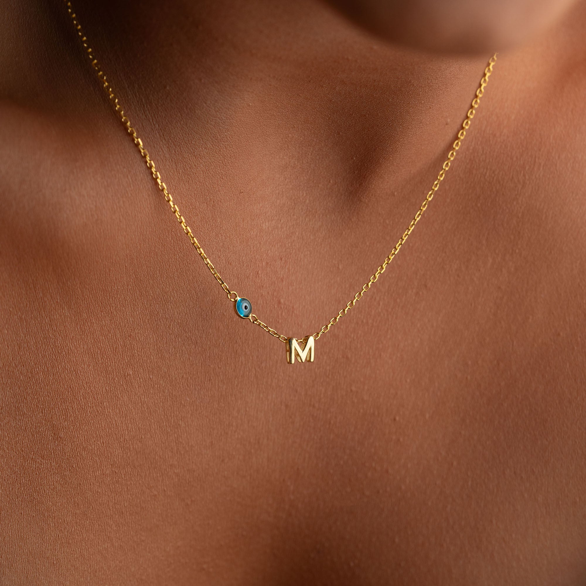 PETITE NAZAR INITIAL HALSBAND | 925 SILVER