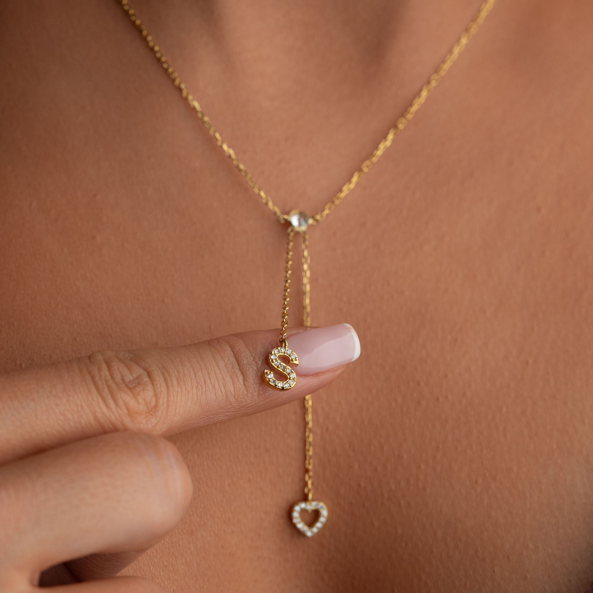 AMOUR INITIAL HALSBAND | 925 SILVER
