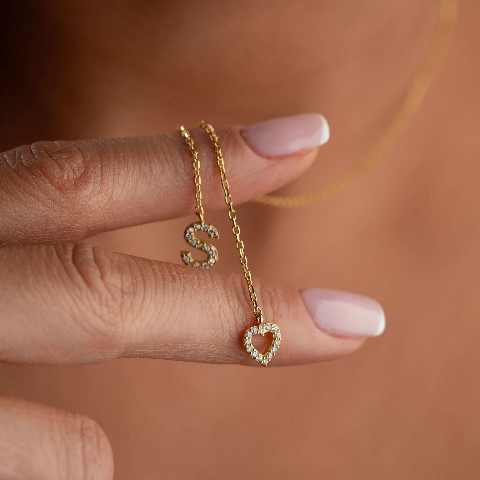 AMOUR INITIAL HALSBAND | 925 SILVER