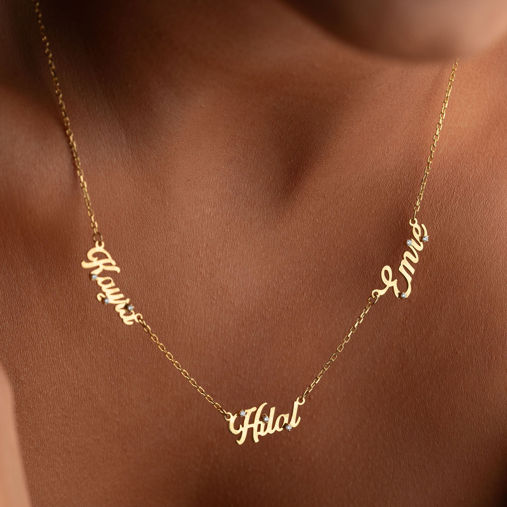 TRINITY SHIMMER NAMNHALSBAND | 925 SILVER