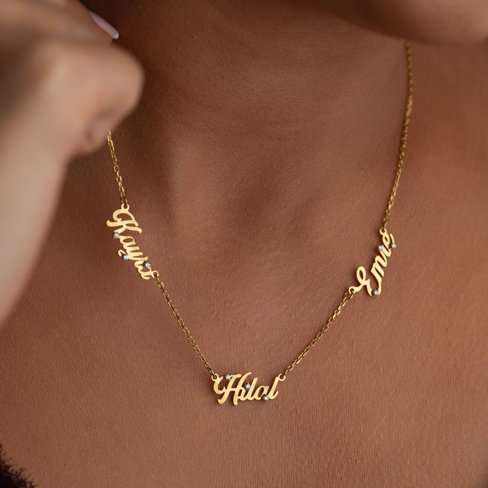 TRINITY SHIMMER NAMNHALSBAND | 925 SILVER