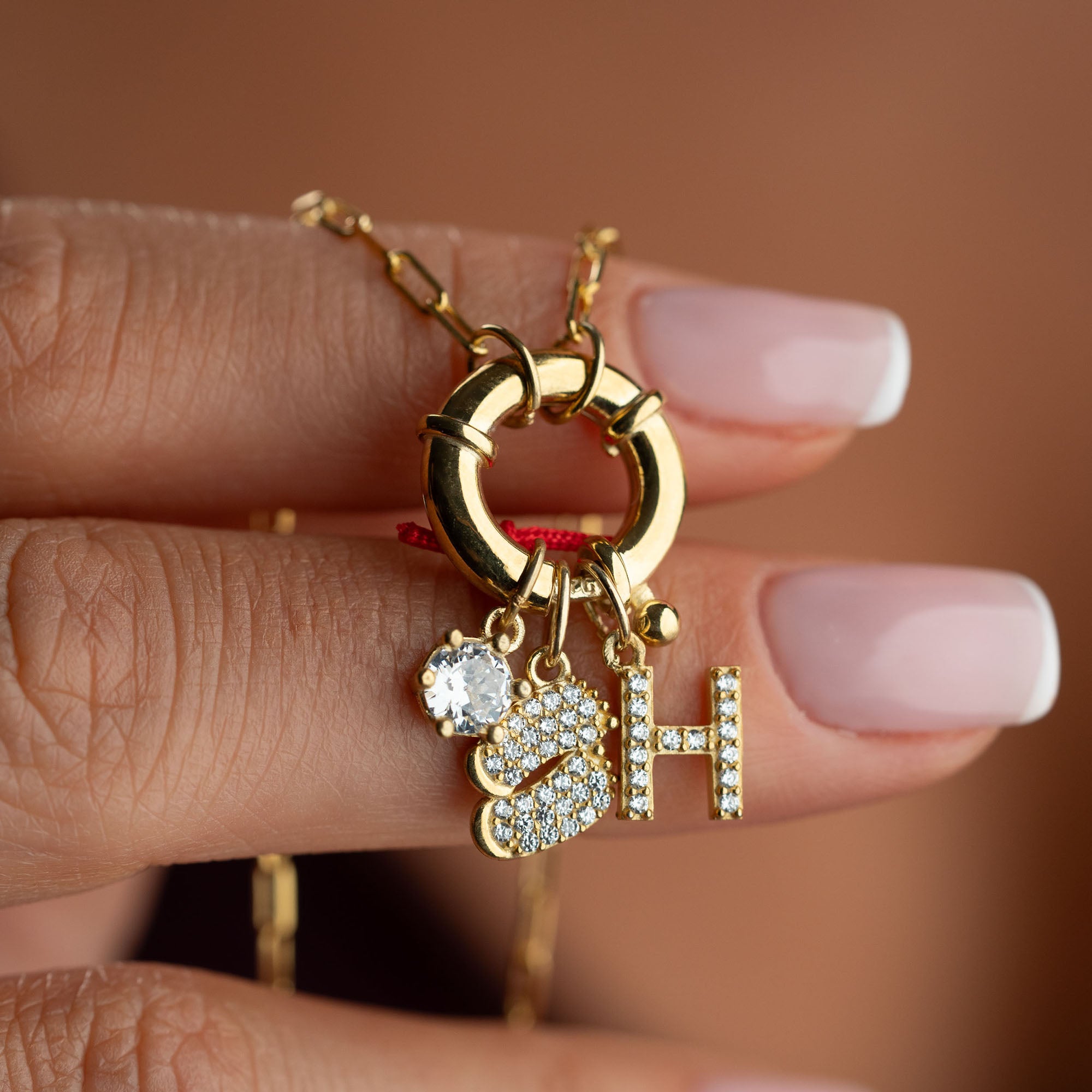 AMALIA INITIAL HALSBAND | 925 SILVER