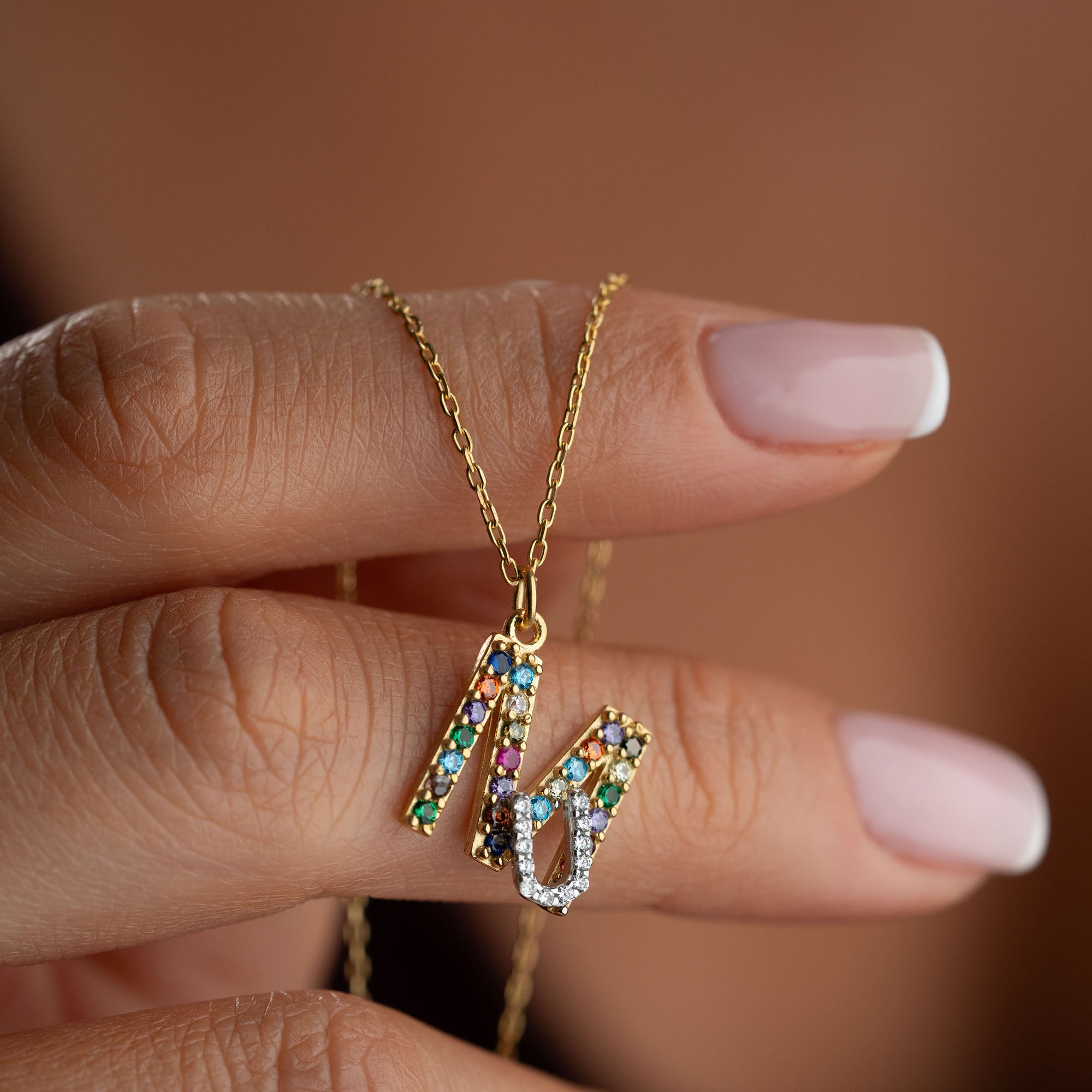 IRIS INITIAL HALSBAND | 925 SILVER