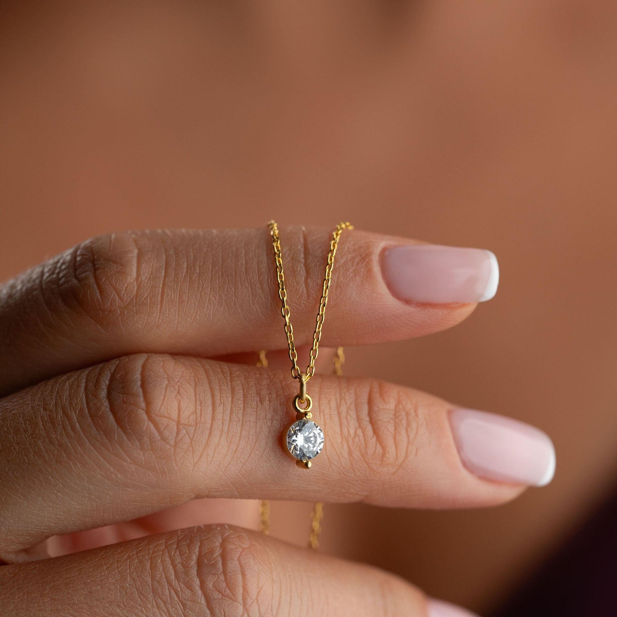 SOLITAIRE DROP HALSBAND | 925 SILVER
