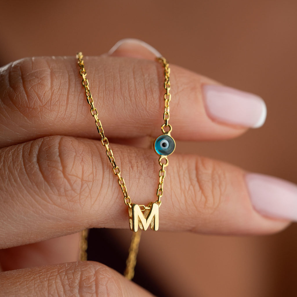 PETITE NAZAR INITIAL HALSBAND | 925 SILVER