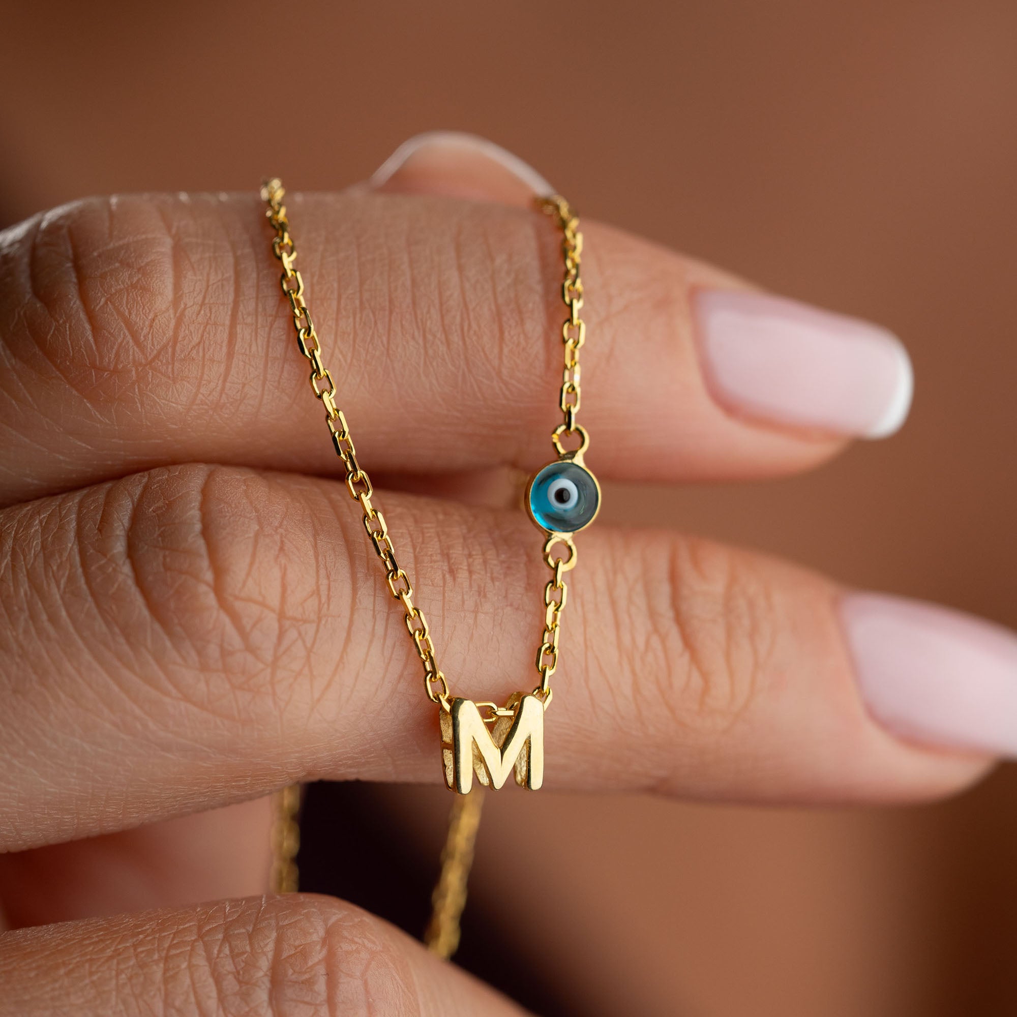 PETITE NAZAR INITIAL HALSBAND | 925 SILVER