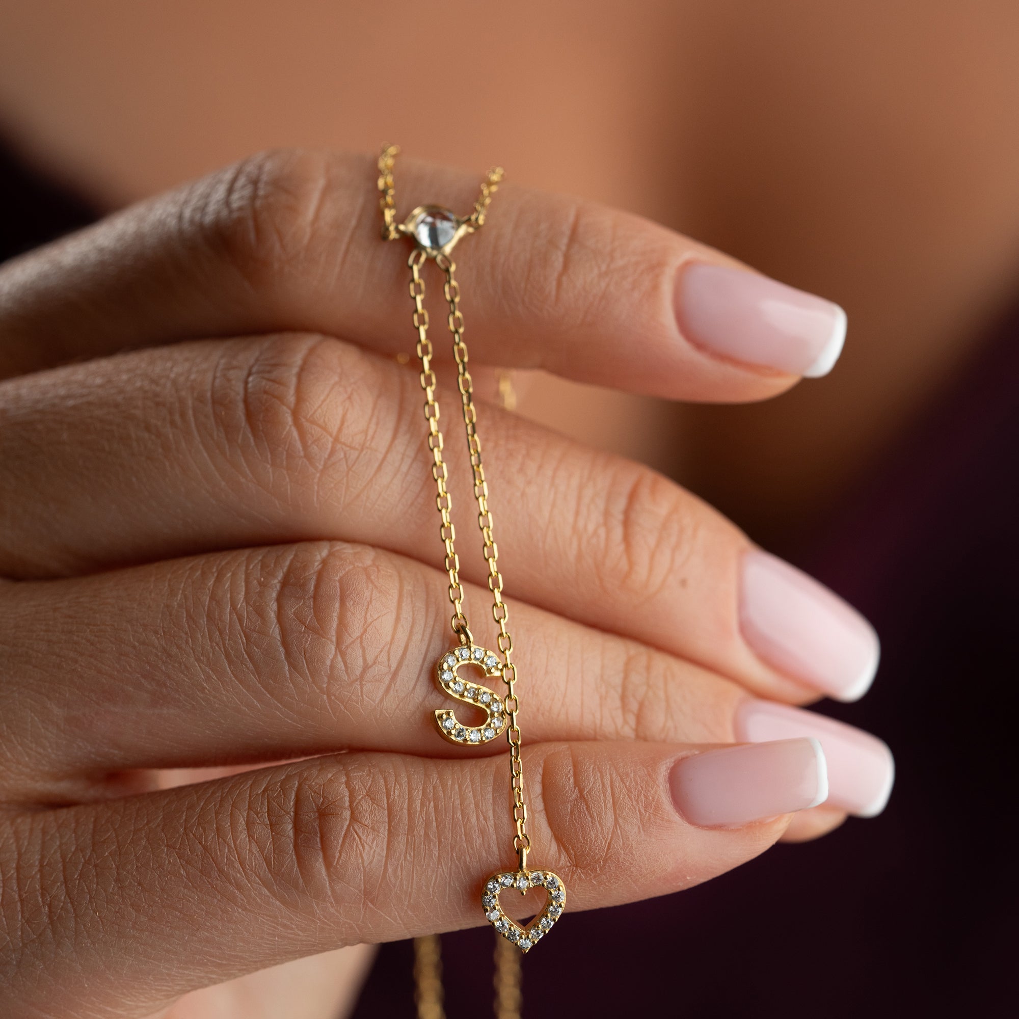AMOUR INITIAL HALSBAND | 925 SILVER
