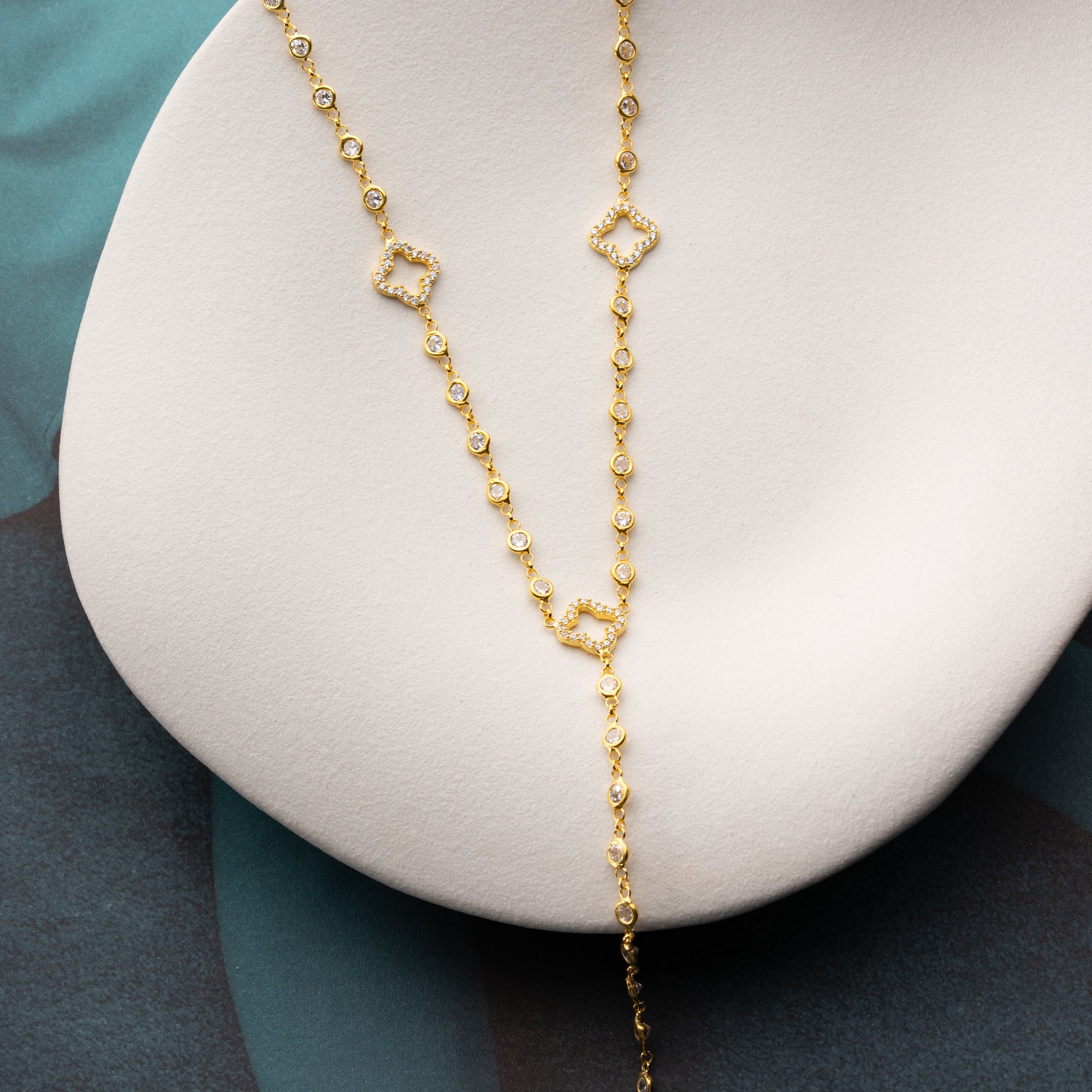 FYRKLÖVER HALSBAND Y-DESIGN | 925 SILVER