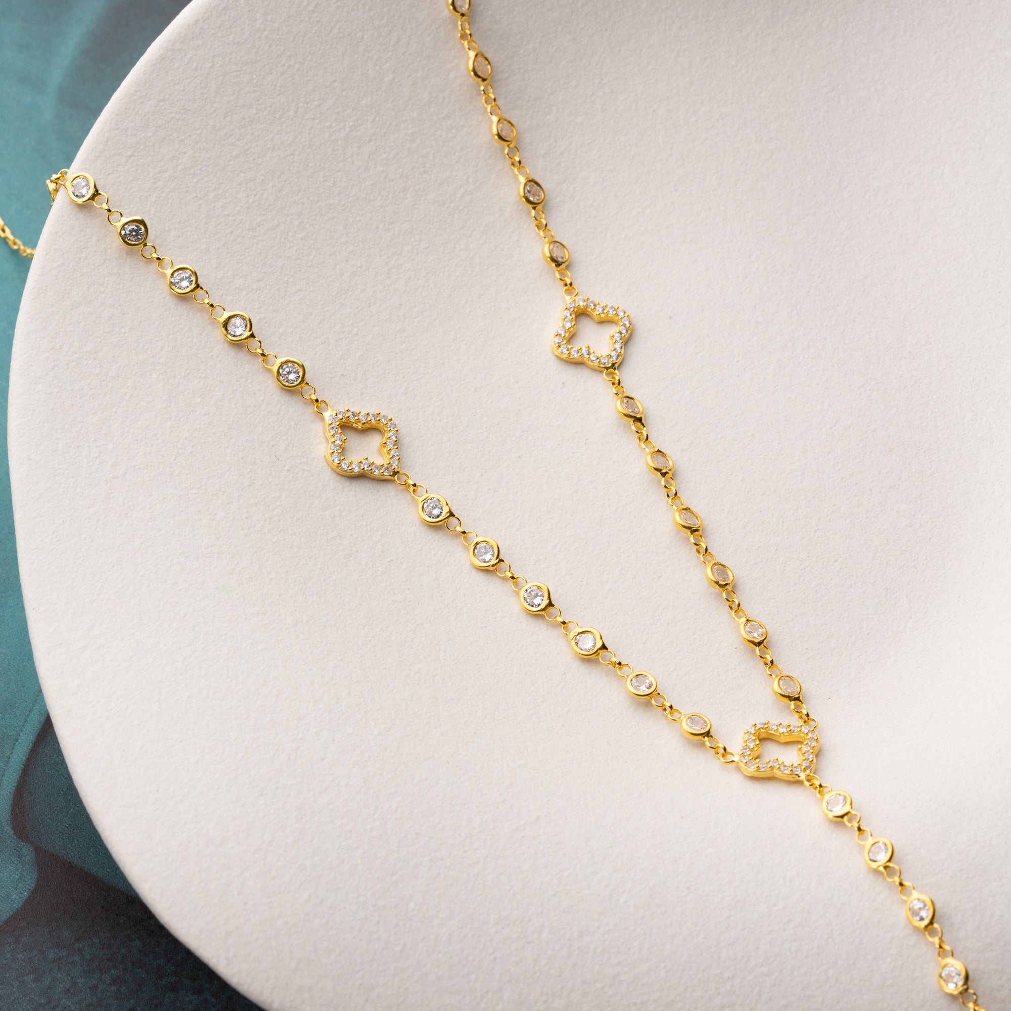 FYRKLÖVER HALSBAND Y-DESIGN | 925 SILVER