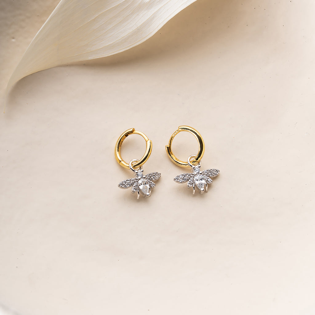 BEE PÄRLÖRHANGEN | 925 SILVER